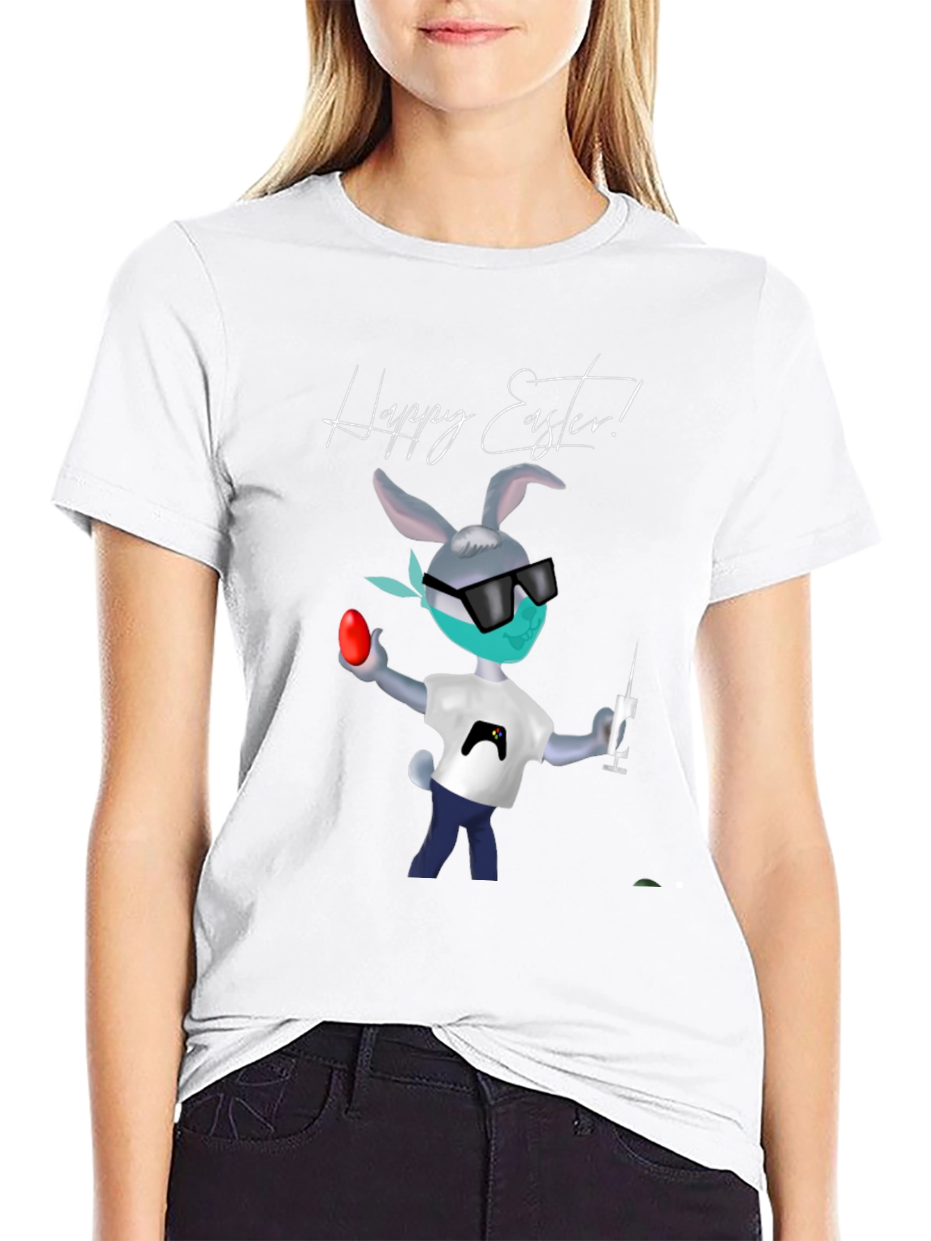 Happy Easter Gamer Bunny Tee