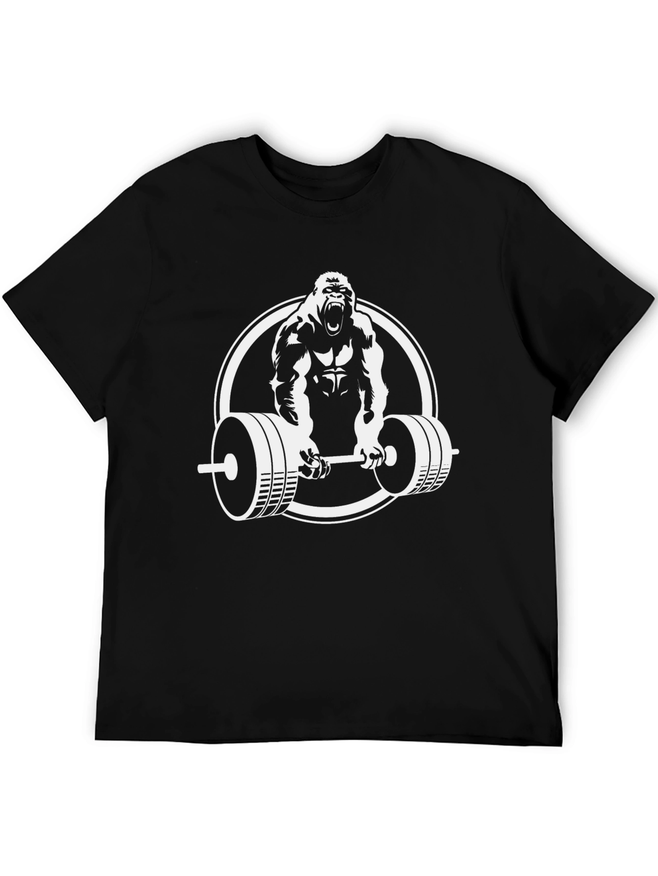 Gorilla Barbell T-Shirt - Black Gym Tee