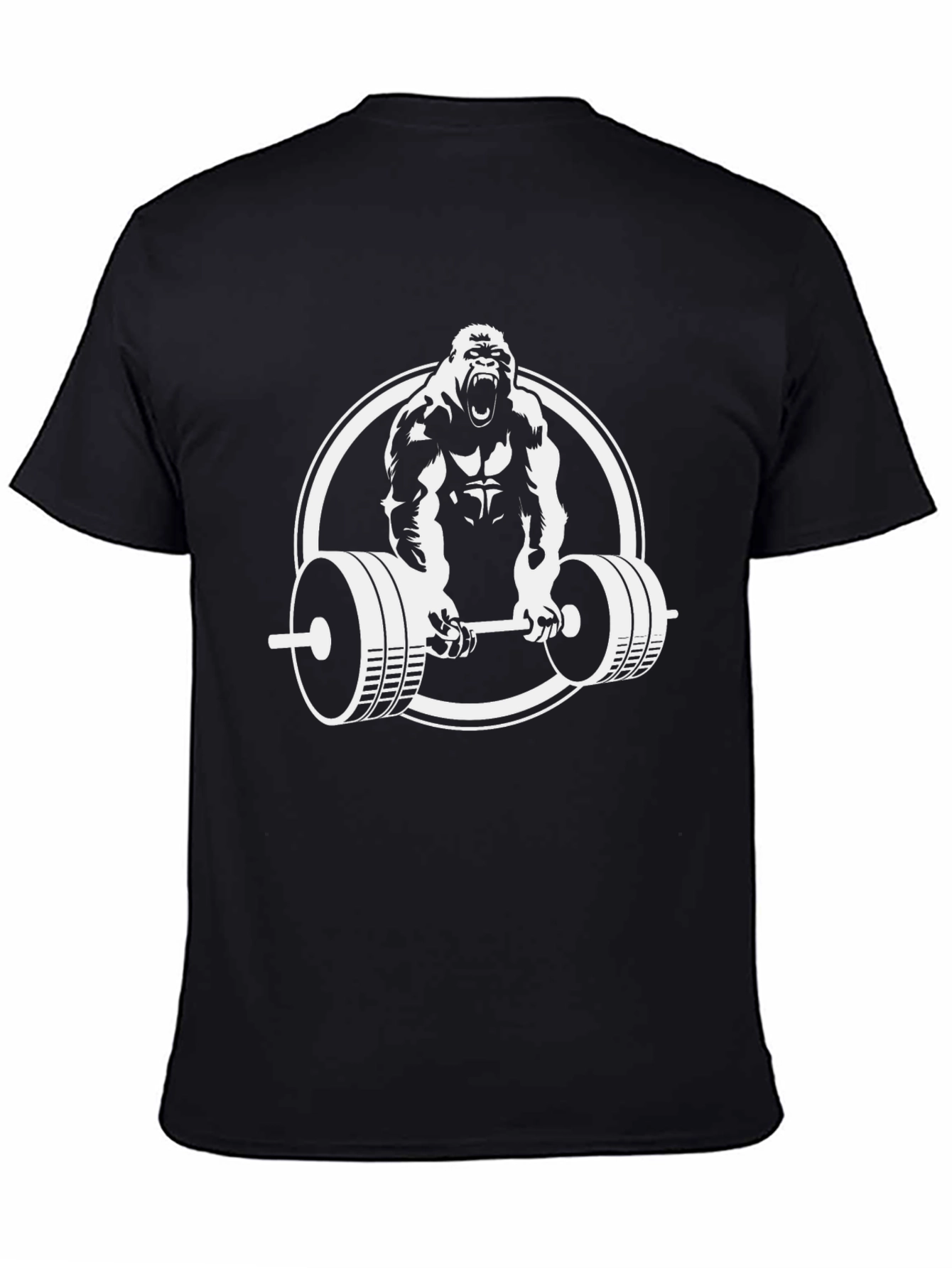 Gorilla Barbell T-Shirt - Black Gym Tee