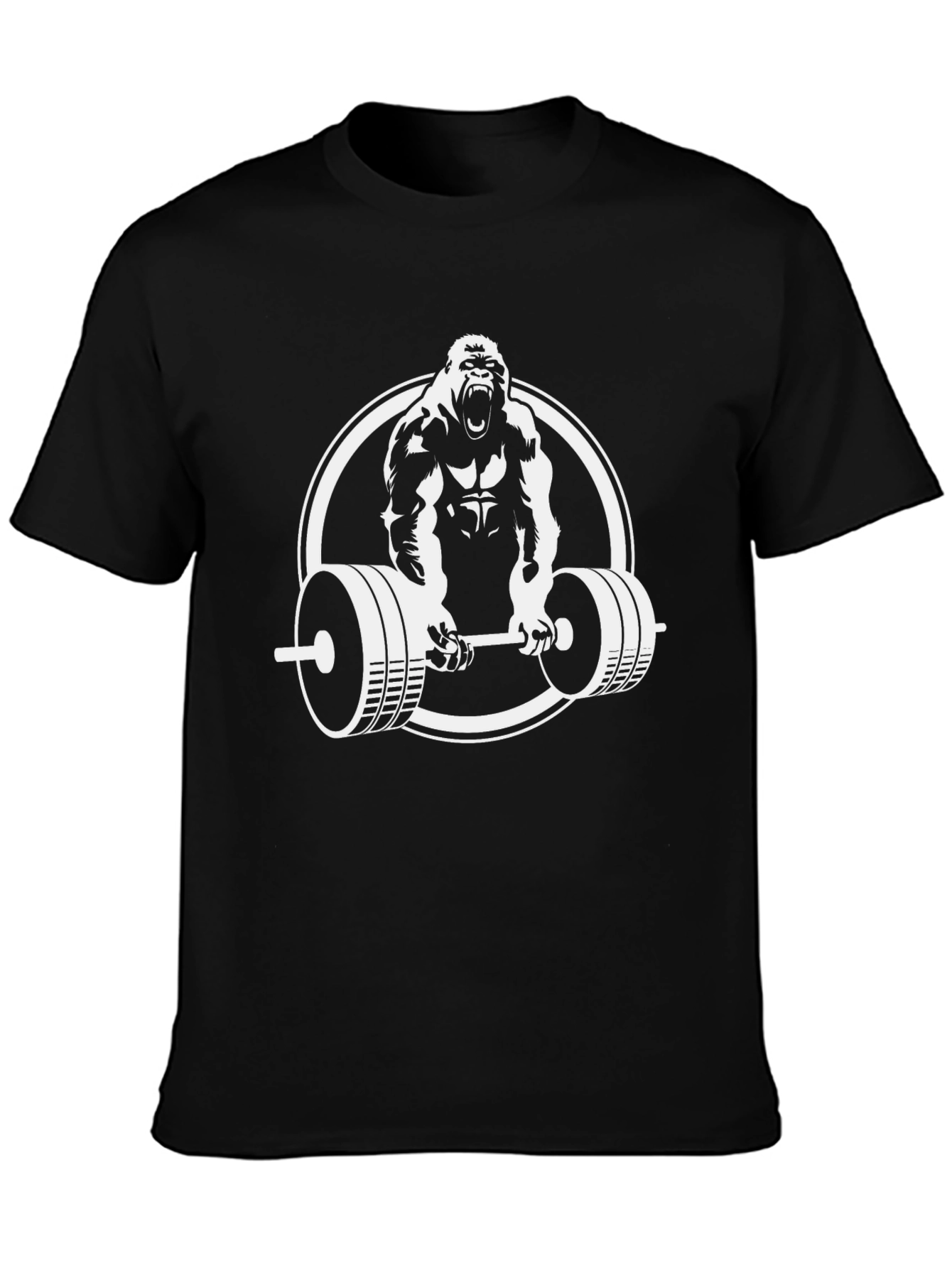 Gorilla Barbell T-Shirt - Black Gym Tee