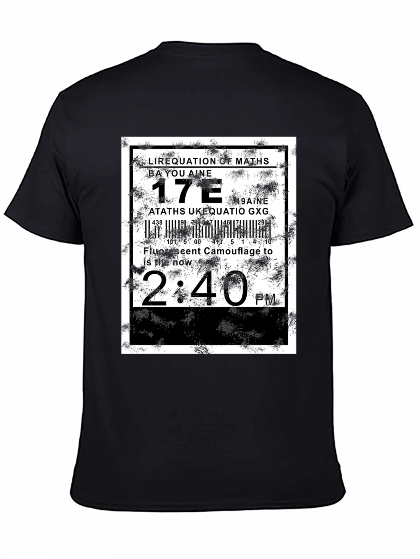 Abstract Graphic Tee - Equation Design
