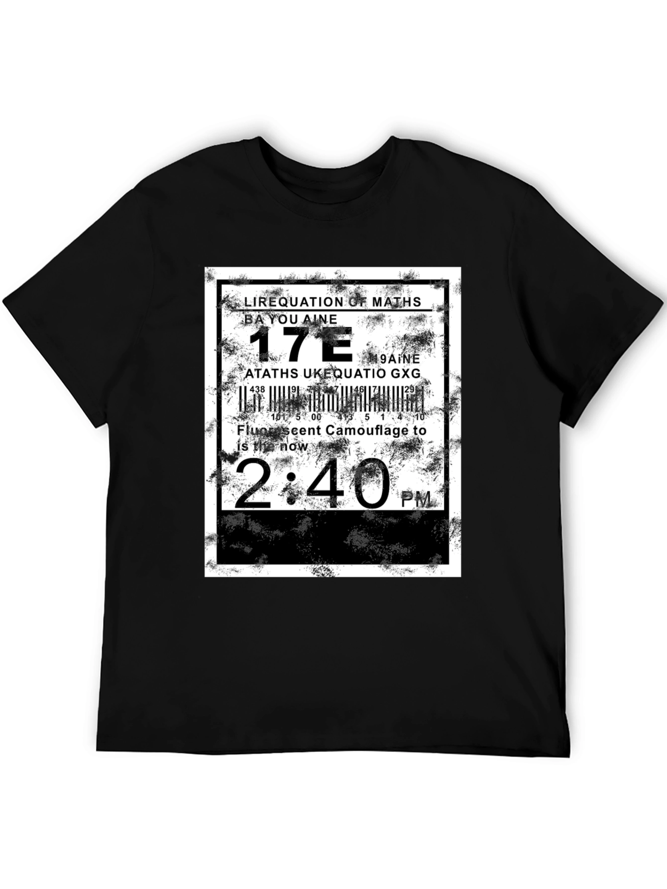 Abstract Graphic Tee - Equation Design