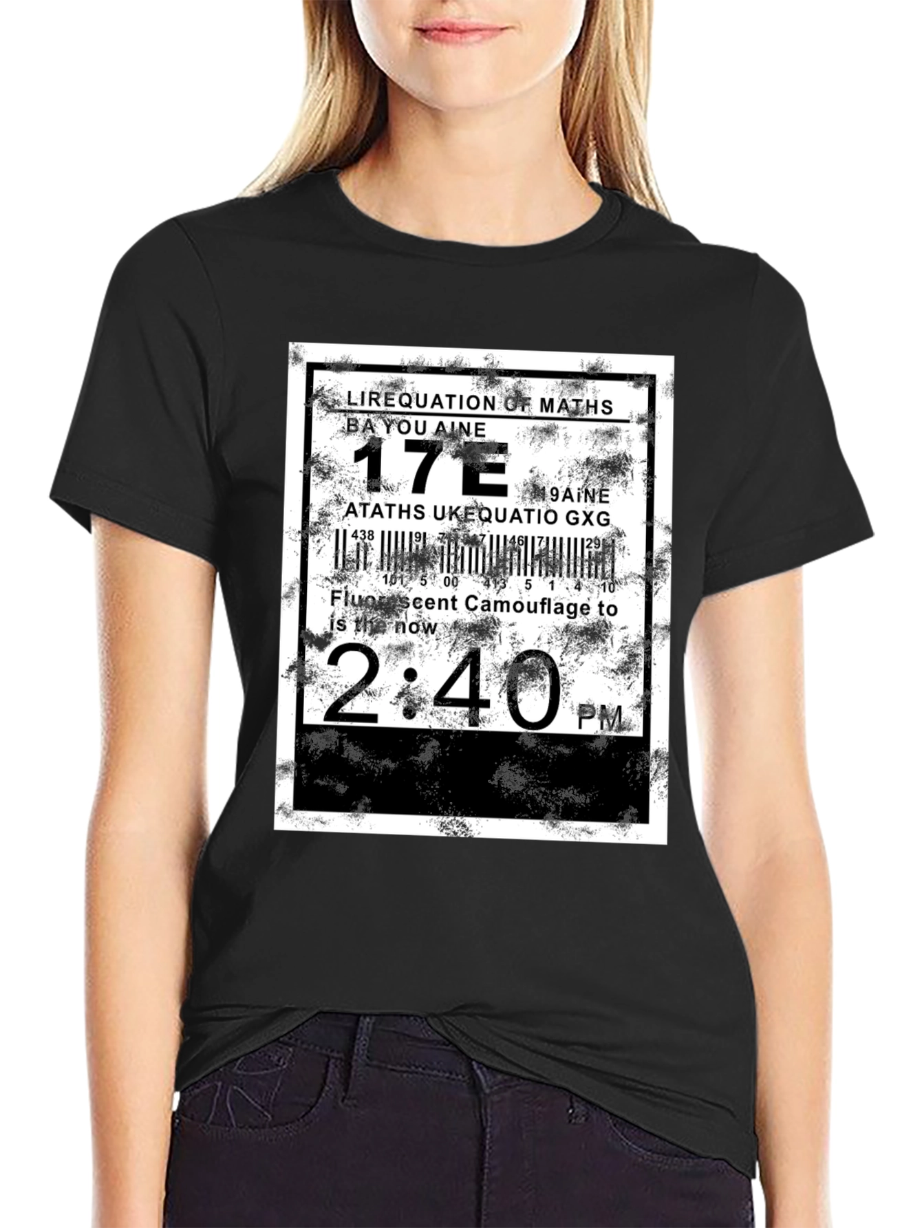 Abstract Graphic Tee - Equation Design
