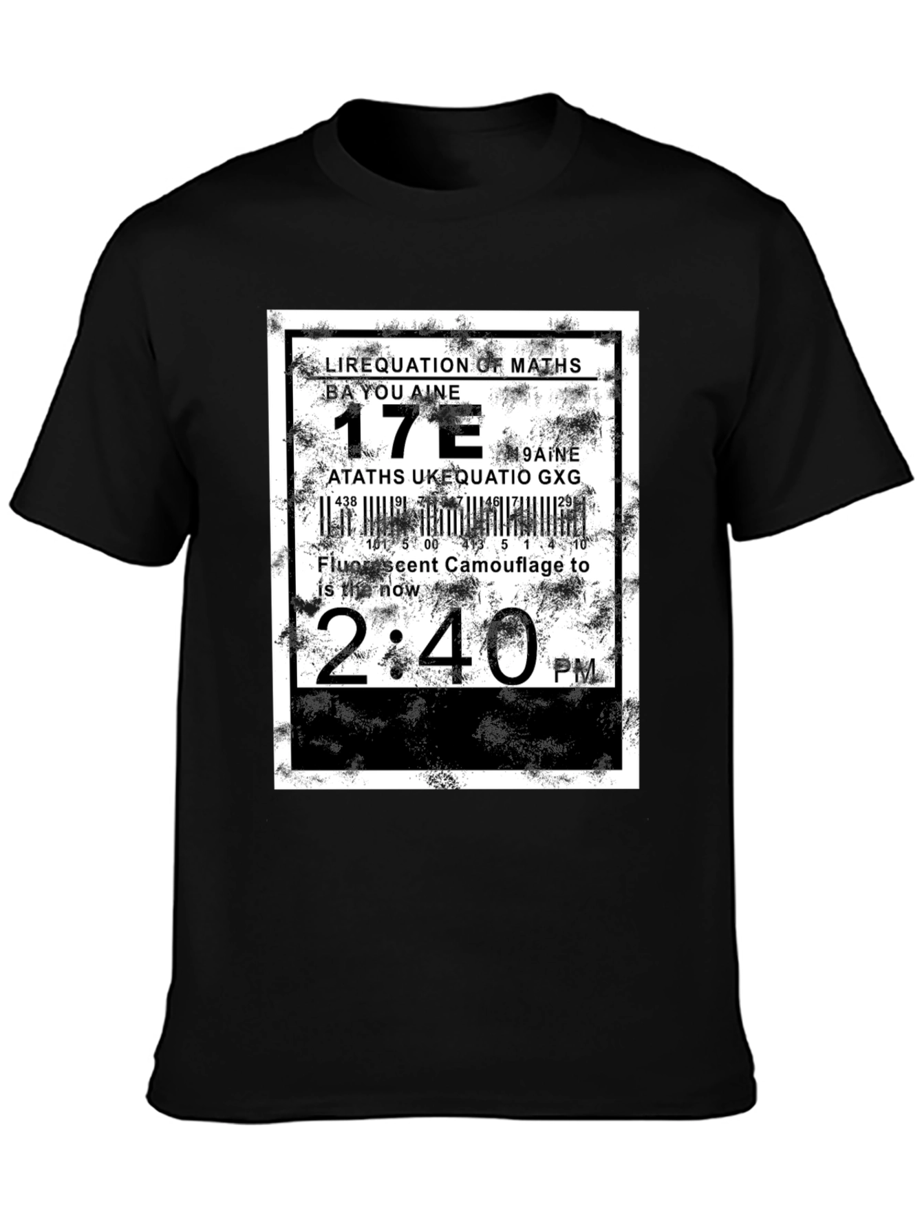 Abstract Graphic Tee - Equation Design