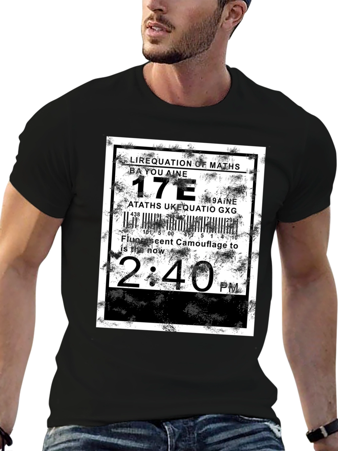 Abstract Graphic Tee - Equation Design