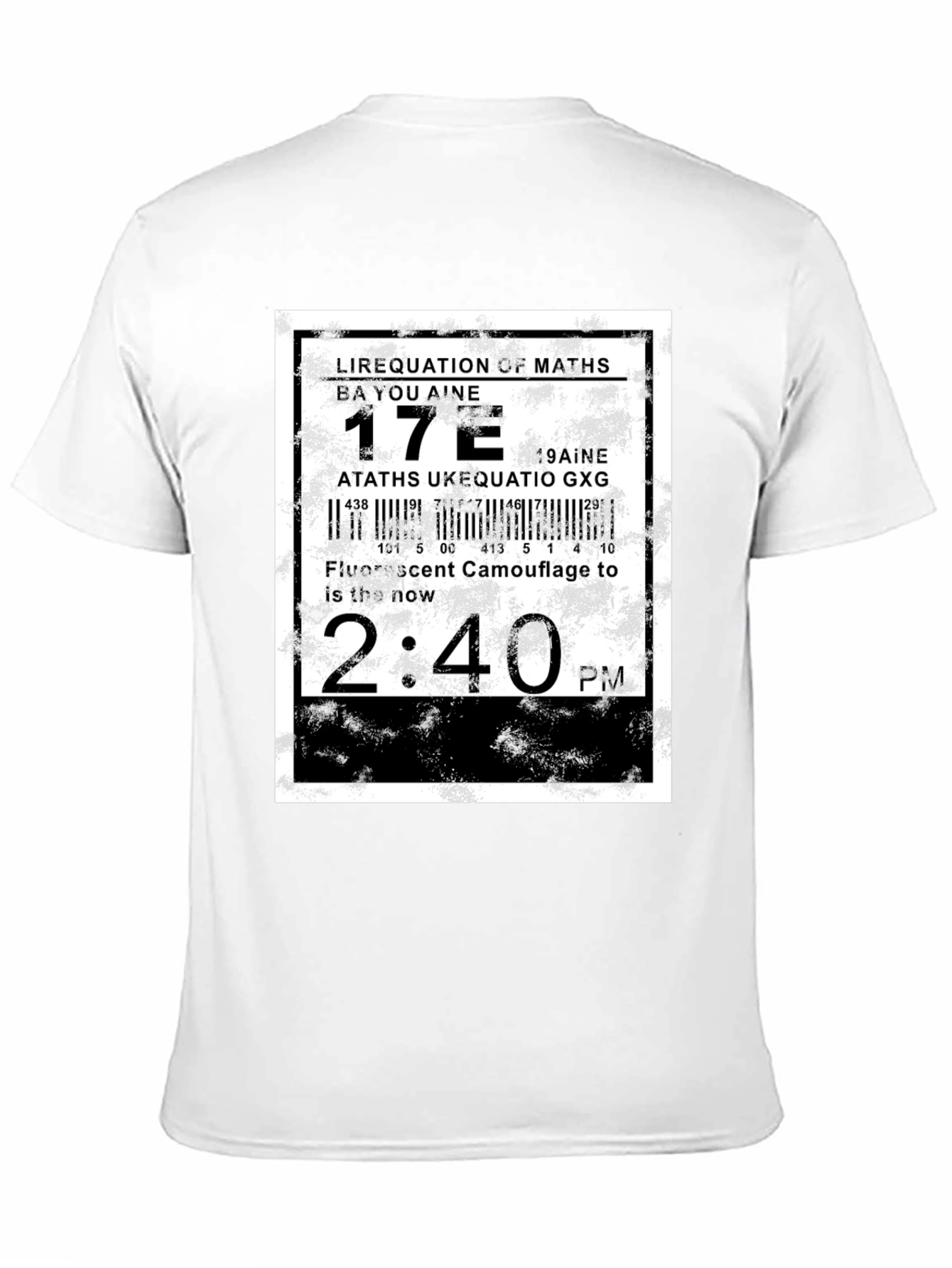 Abstract Graphic Tee - Equation Design