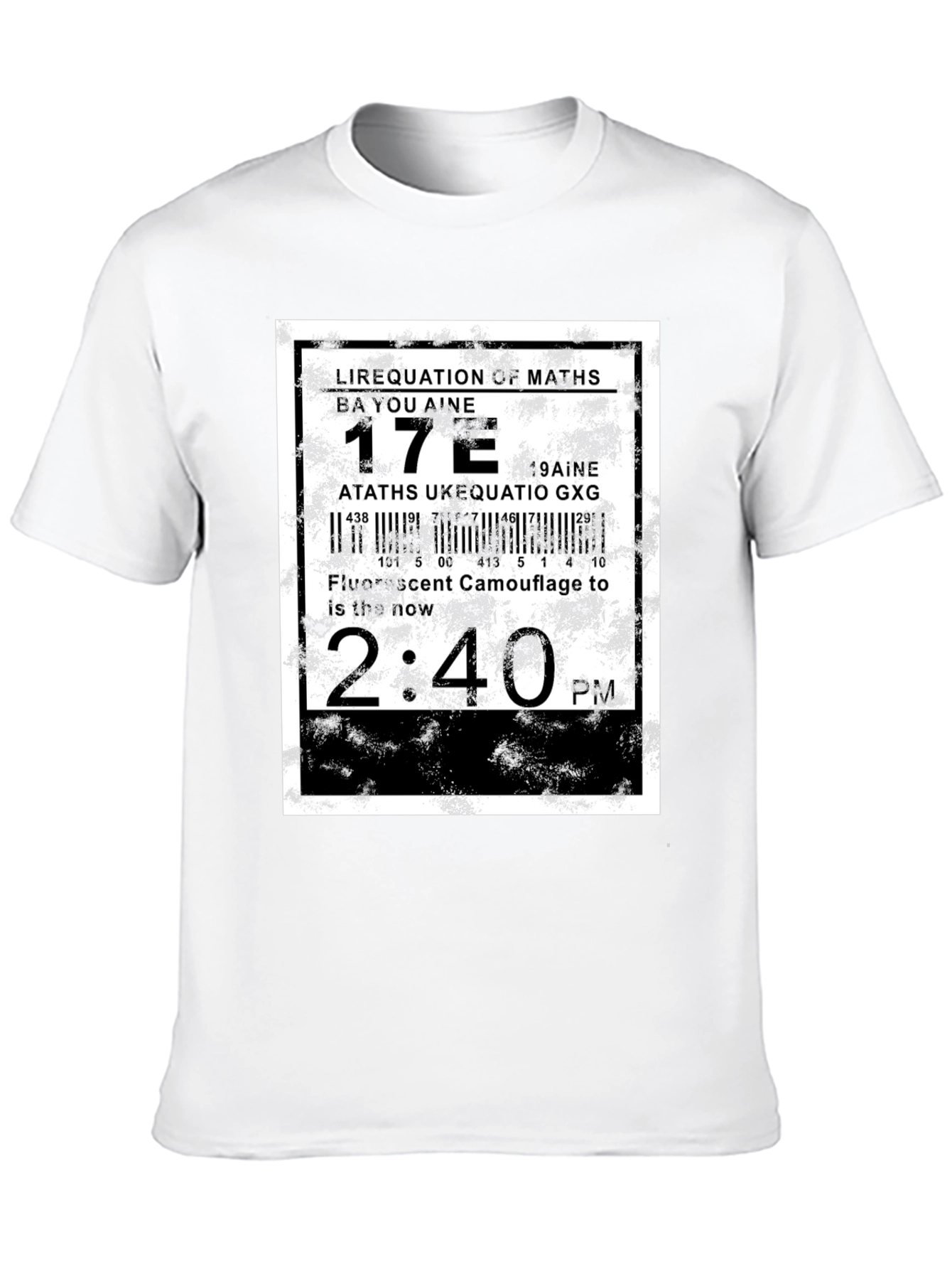 Abstract Graphic Tee - Equation Design