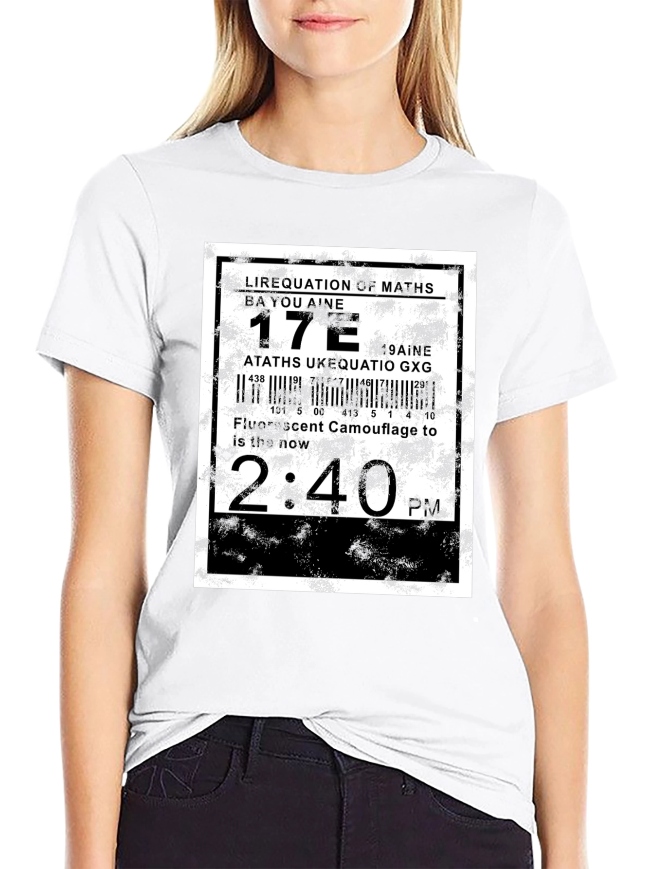 Abstract Graphic Tee - Equation Design