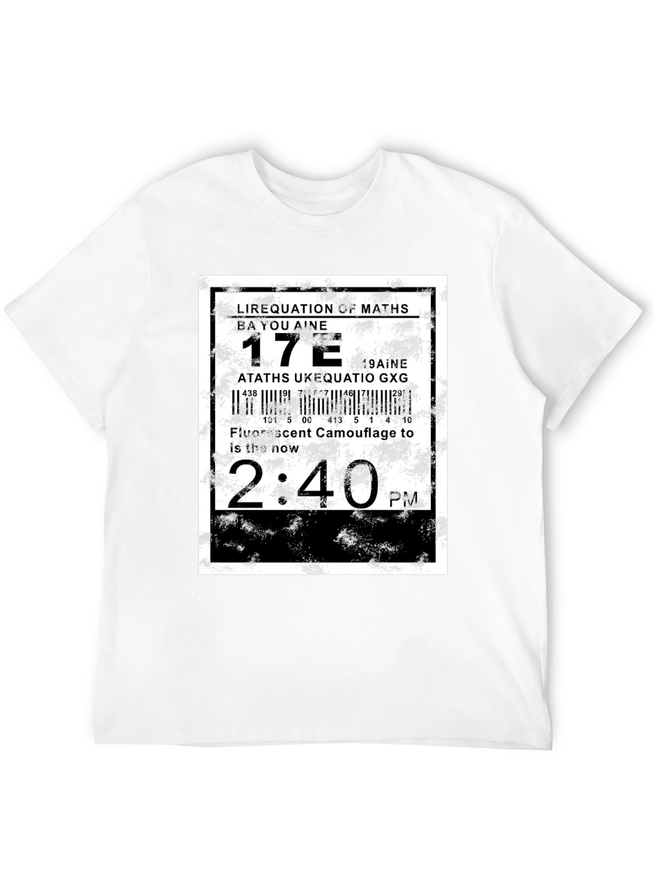 Abstract Graphic Tee - Equation Design