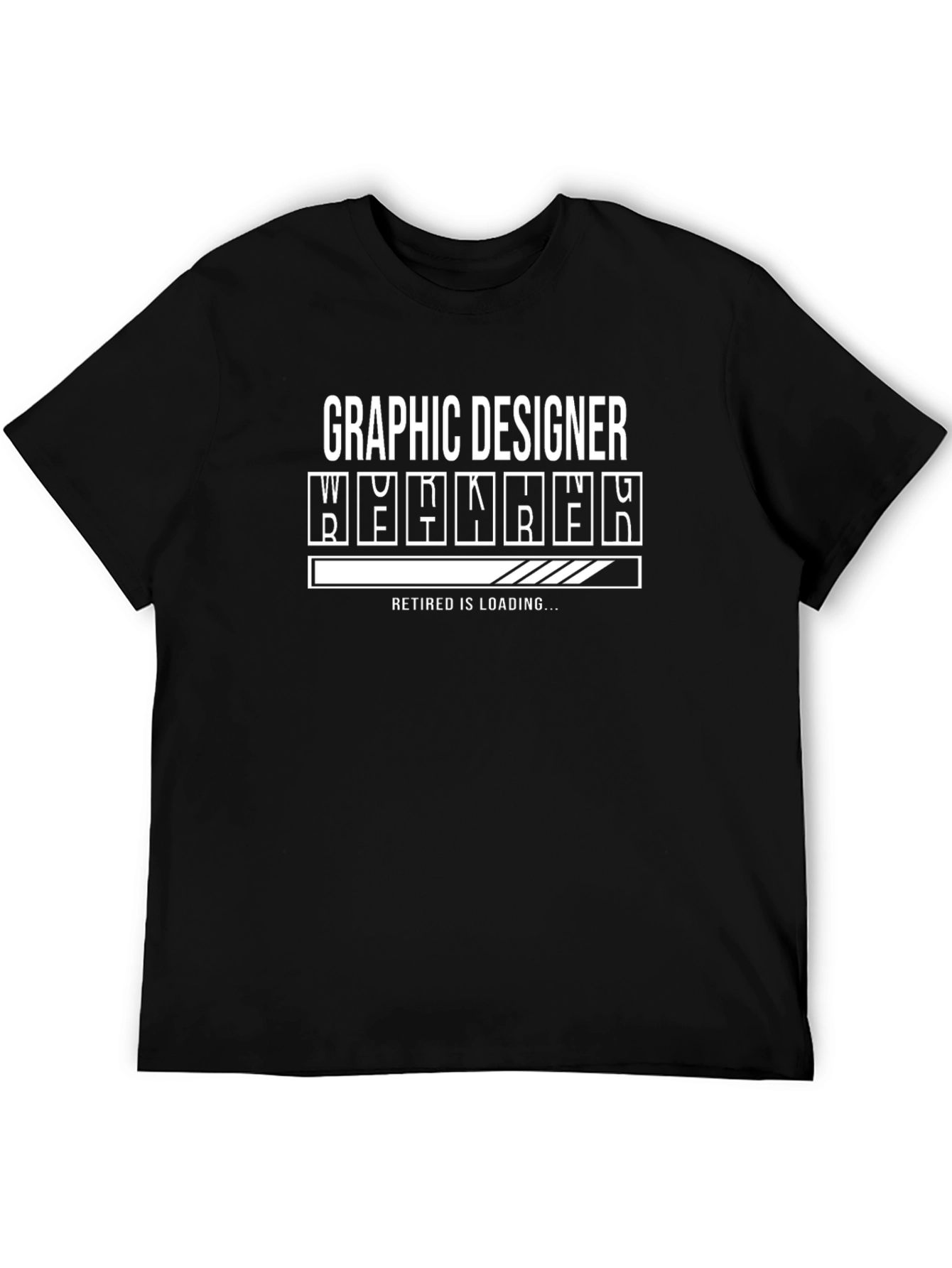 Graphic Designer Retirement Loading T-Shirt