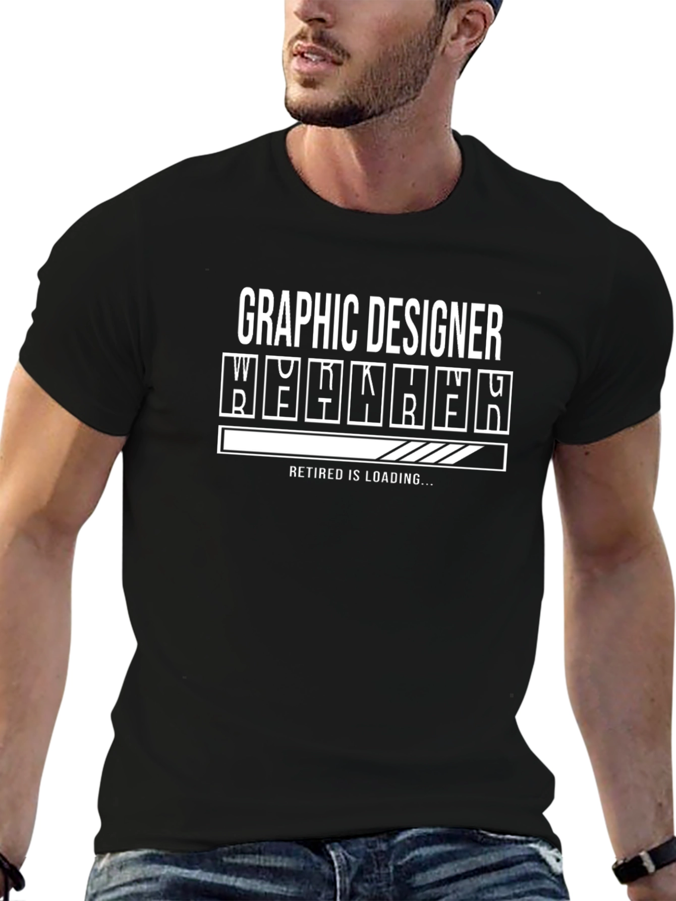 Graphic Designer Retirement Loading T-Shirt