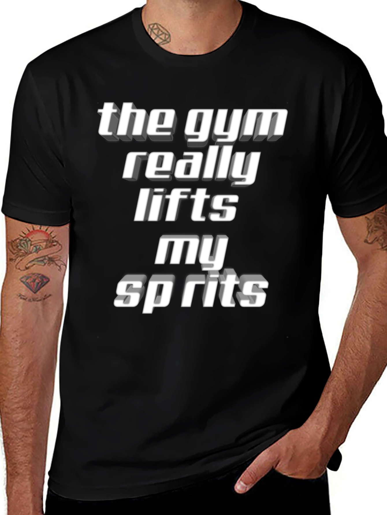 Gym Lifts Spirits T-Shirt - Motivation Tee