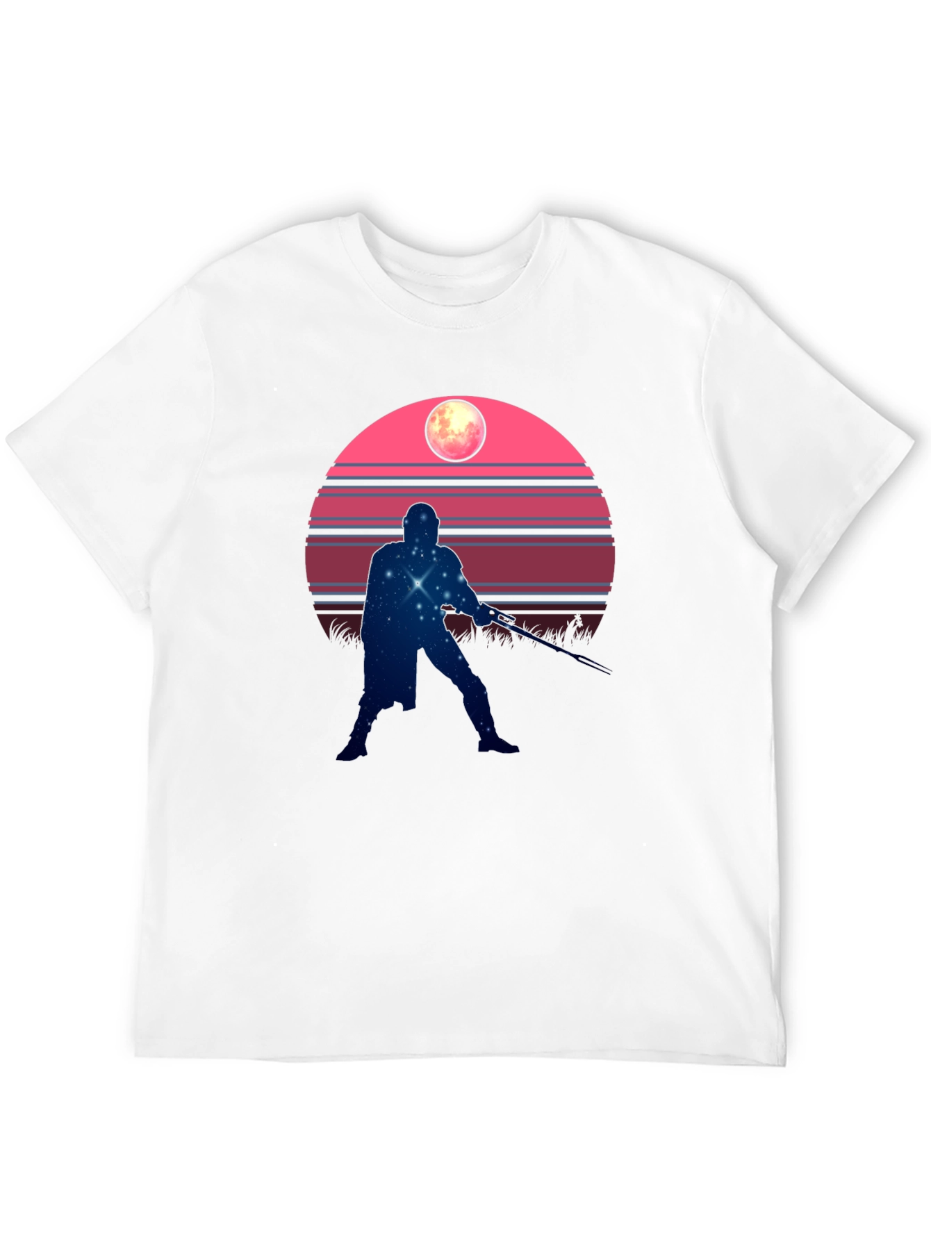Retro Starry Silhouette Graphic Tee