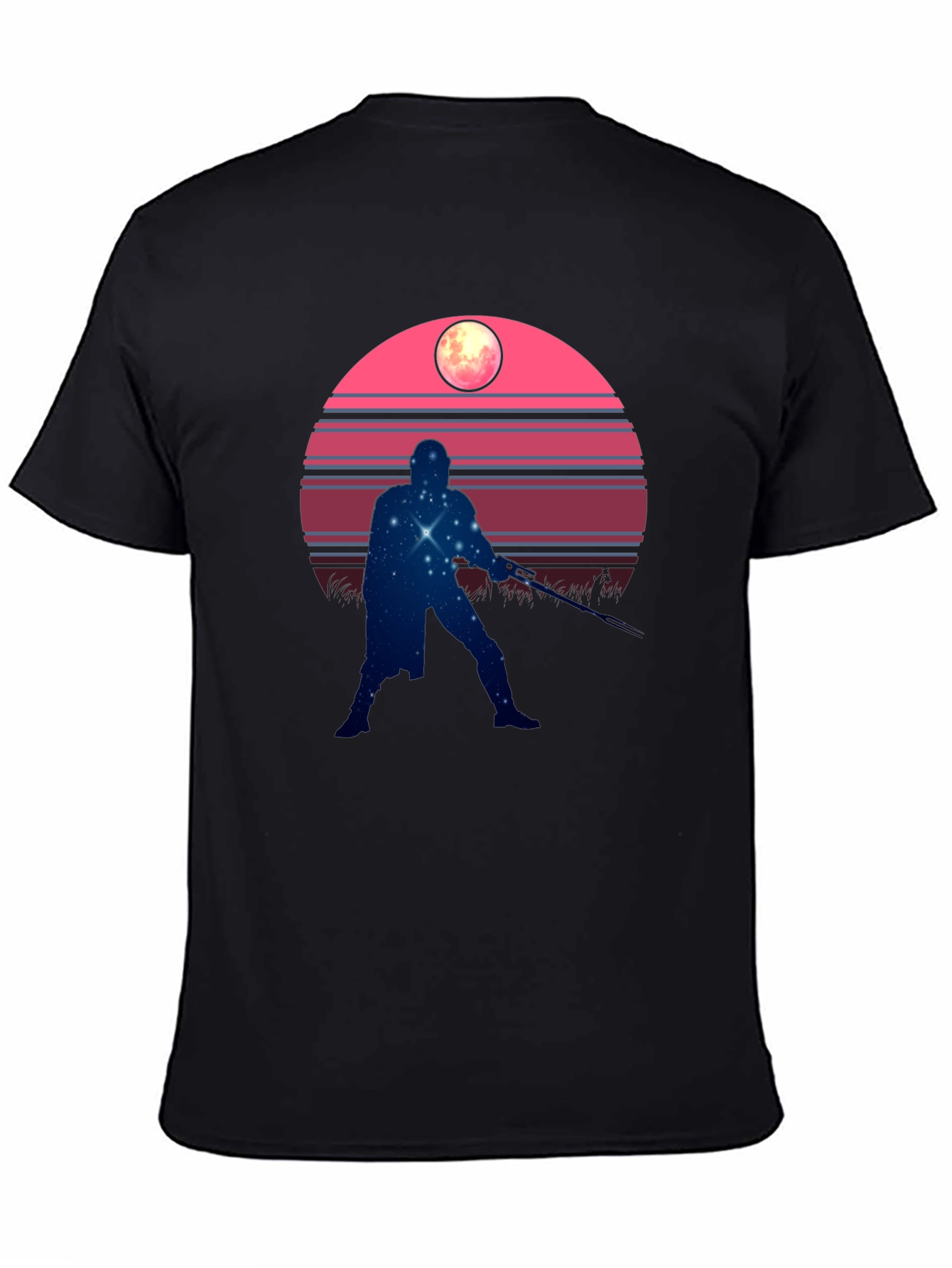 Retro Starry Silhouette Graphic Tee