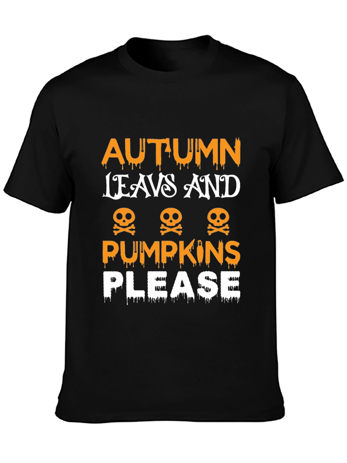 Autumn Leaves & Pumpkins Please Graphic Tee