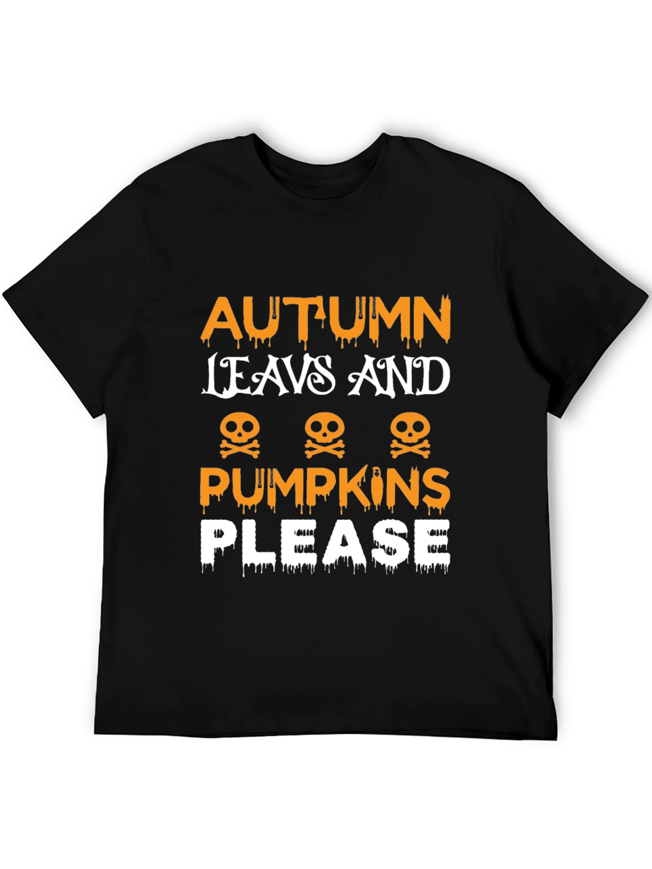 Autumn Leaves & Pumpkins Please Graphic Tee