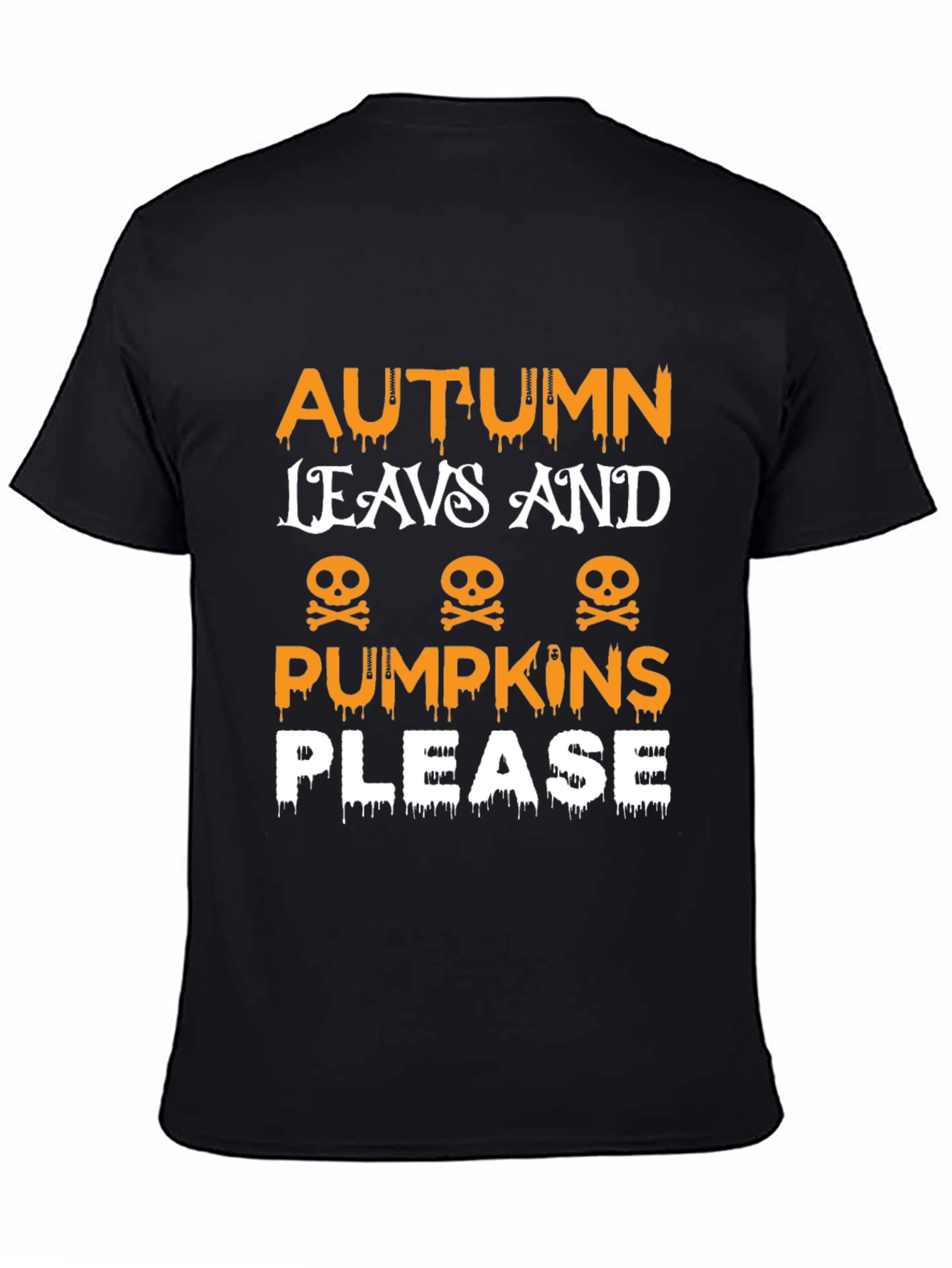 Autumn Leaves & Pumpkins Please Graphic Tee