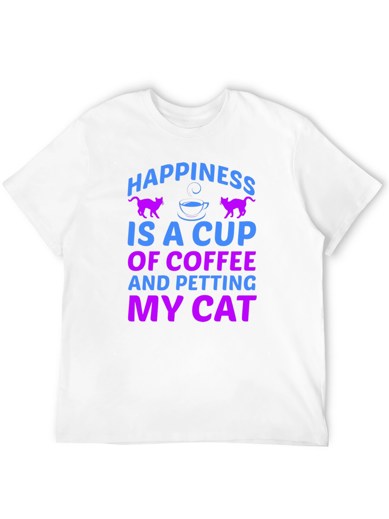 Happiness is Coffee & Cats T-Shirt