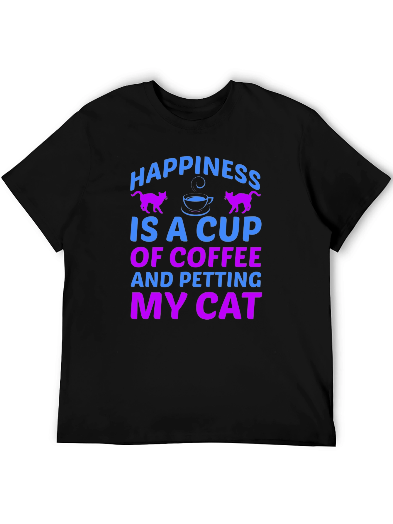 Happiness is Coffee & Cats T-Shirt