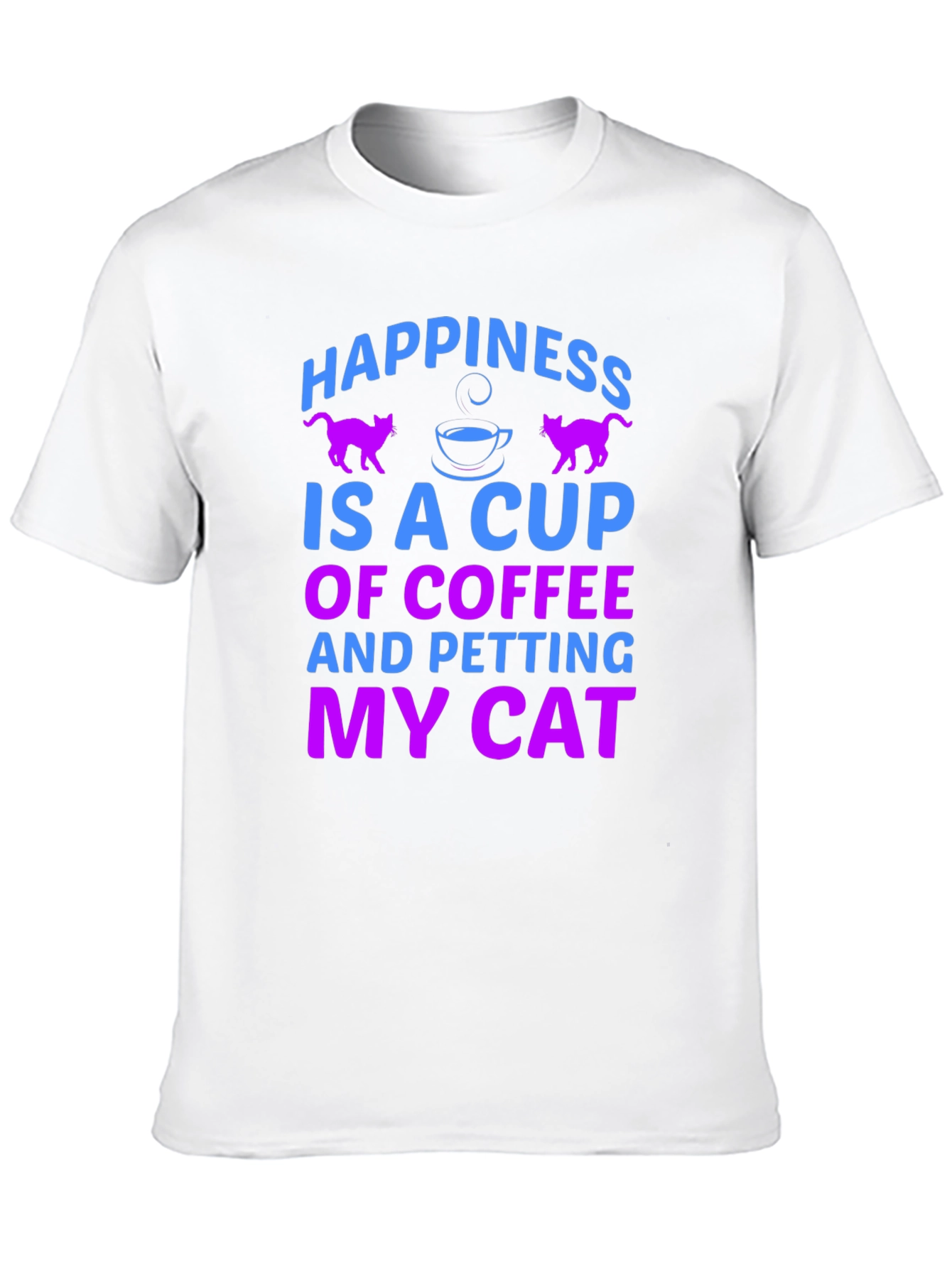 Happiness is Coffee & Cats T-Shirt