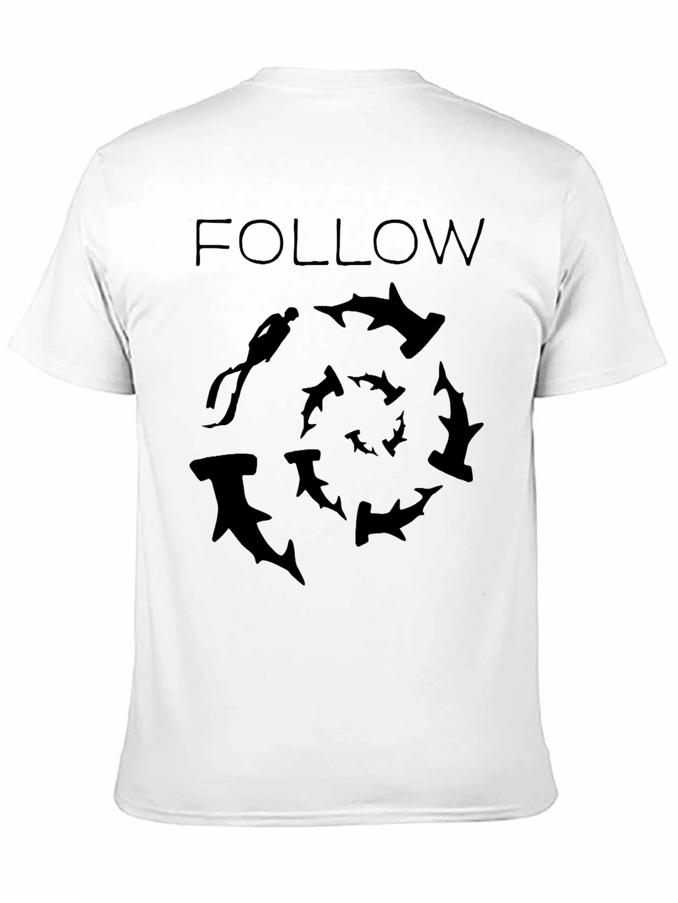 Hammerhead Shark Dive T-Shirt - Follow the Sharks!