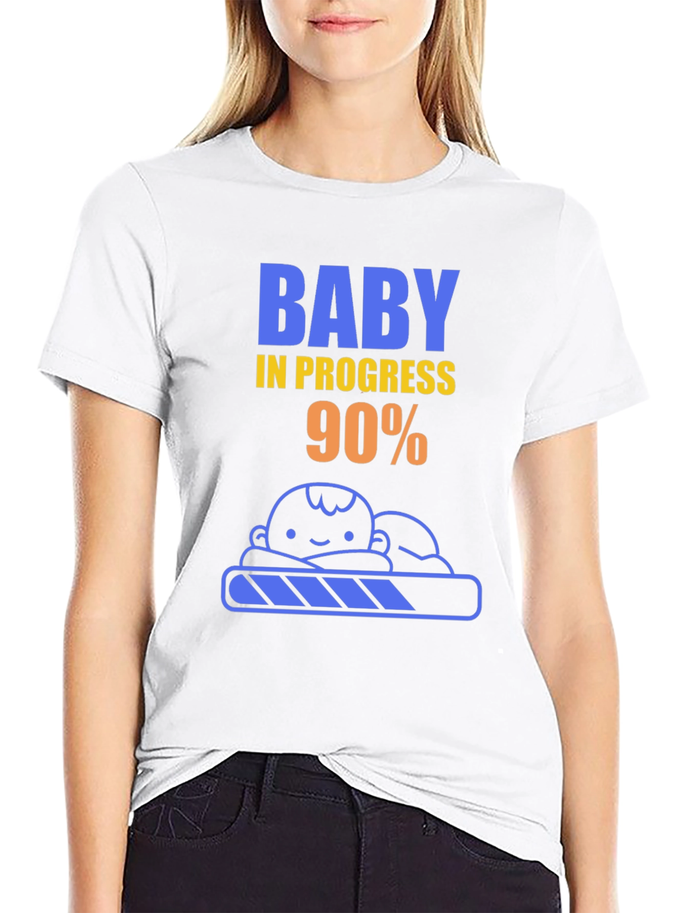 Baby in Progress T-Shirt - Pregnancy Announcement Tee