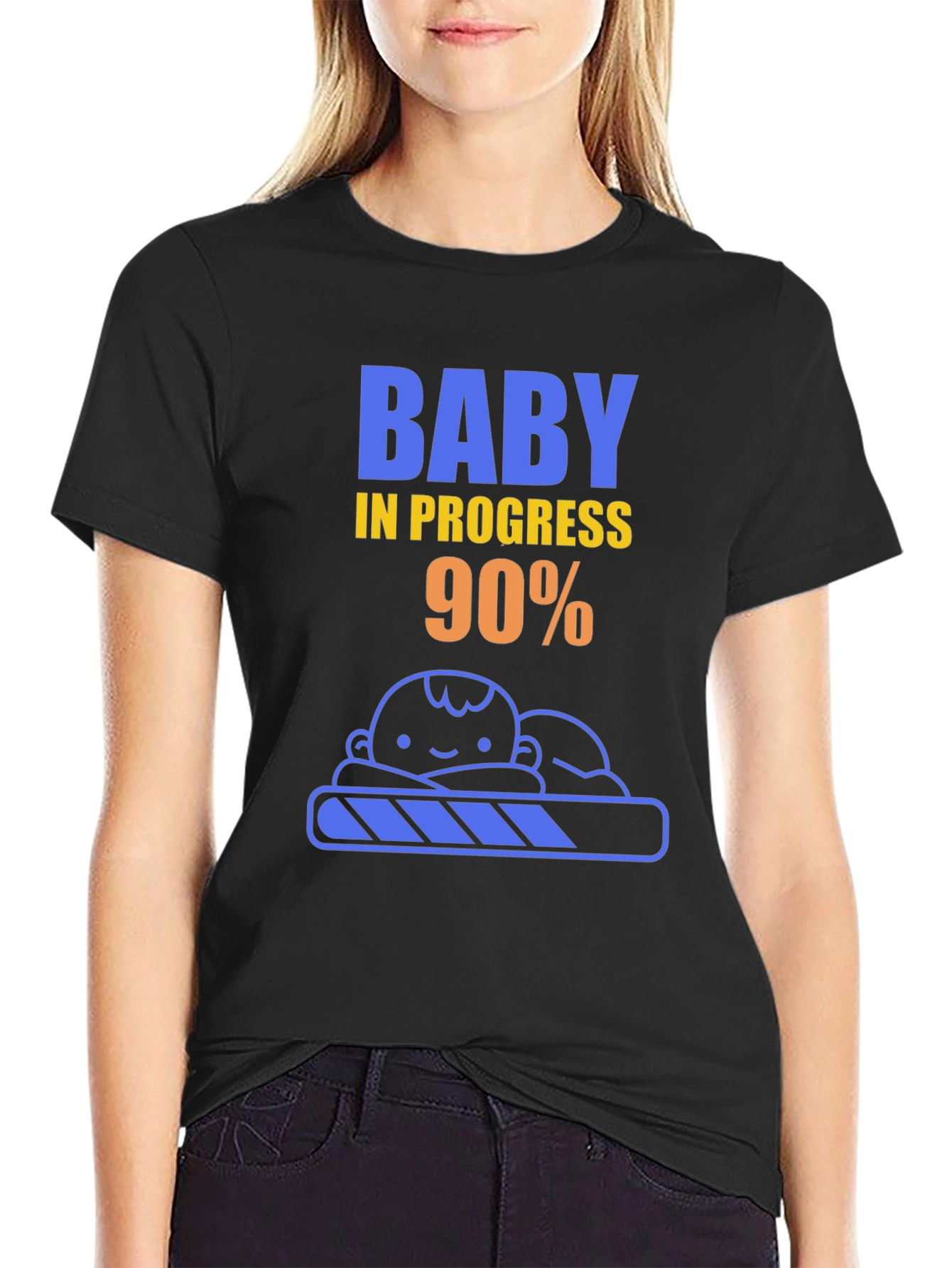 Baby in Progress T-Shirt - Pregnancy Announcement Tee