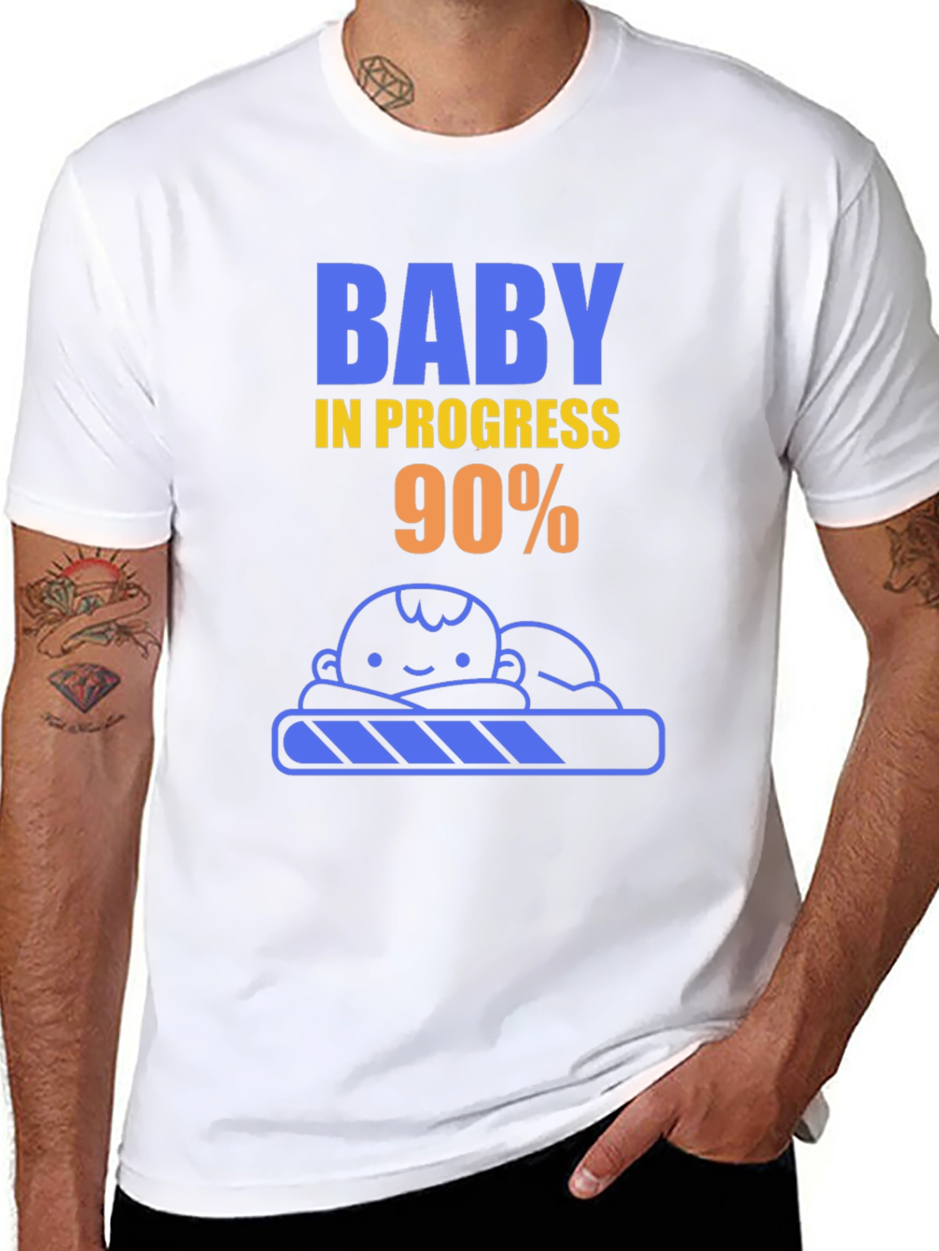 Baby in Progress T-Shirt - Pregnancy Announcement Tee