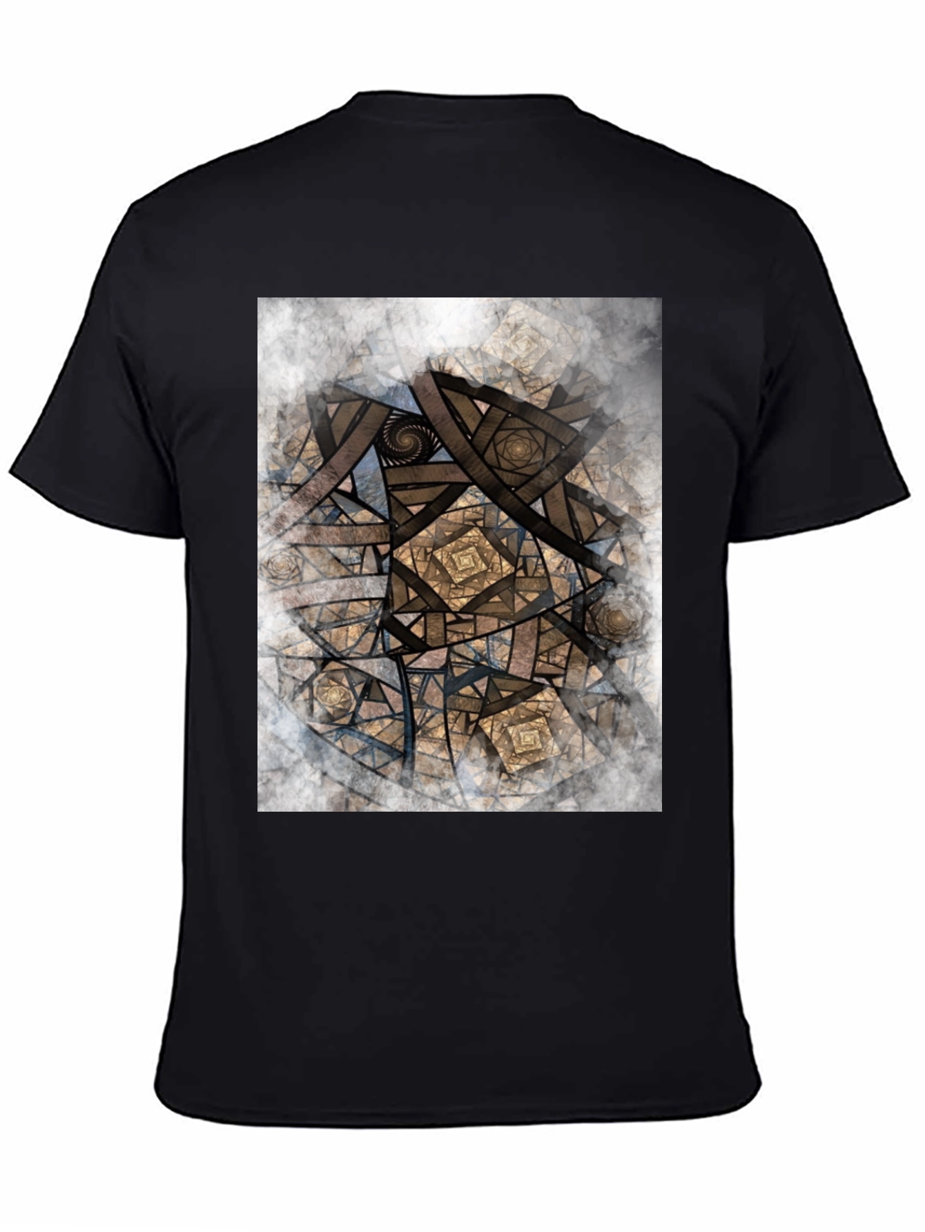 Geometric Fractal Graphic T-Shirt