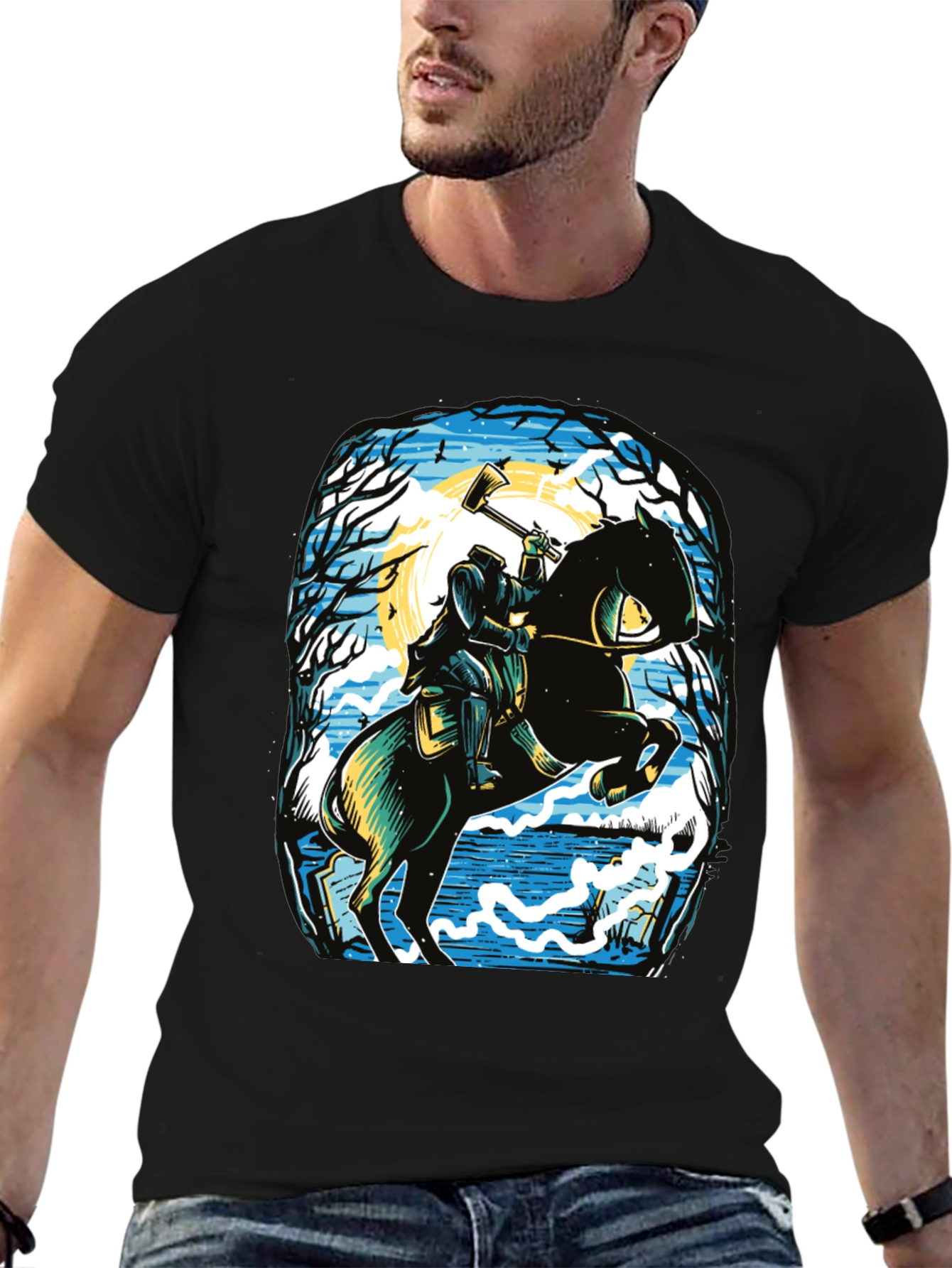 Headless Horseman T-Shirt - Spooky Halloween Tee