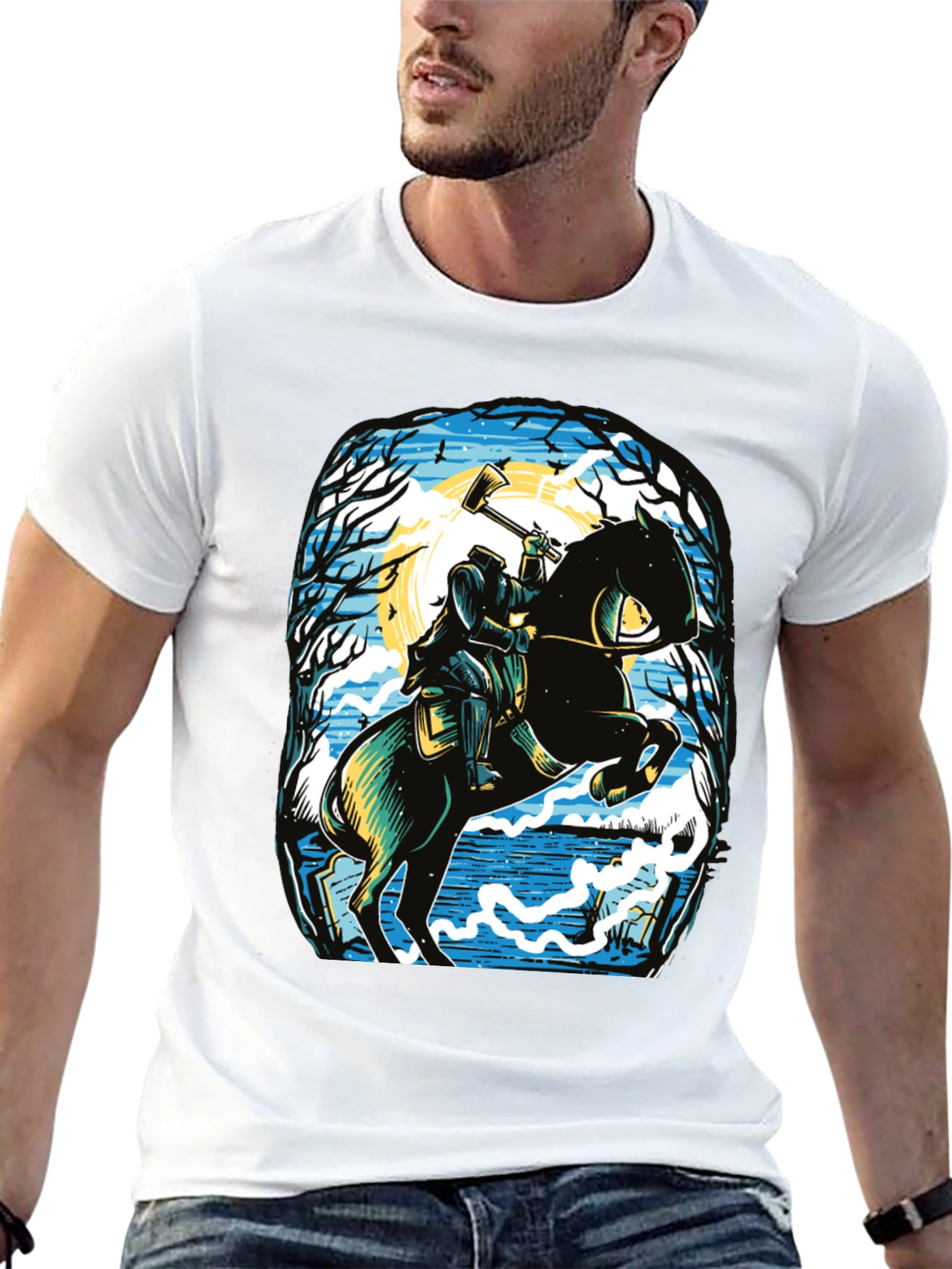 Headless Horseman T-Shirt - Spooky Halloween Tee