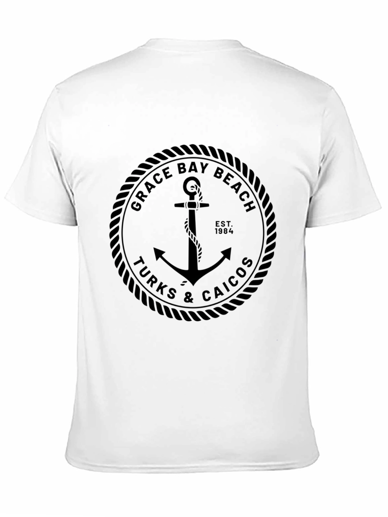 Grace Bay Beach Turks & Caicos Anchor T-Shirt