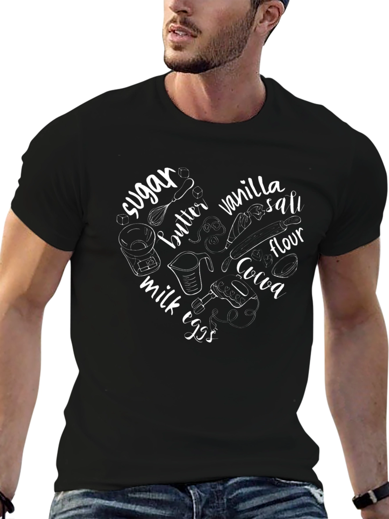 Baking Lovers Heart T-Shirt