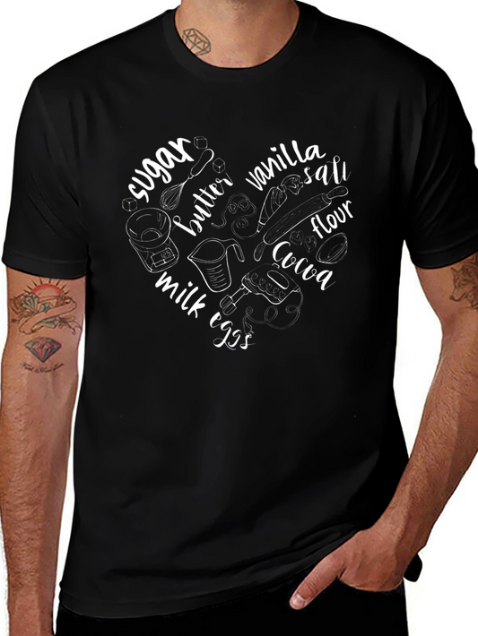 Baking Lovers Heart T-Shirt