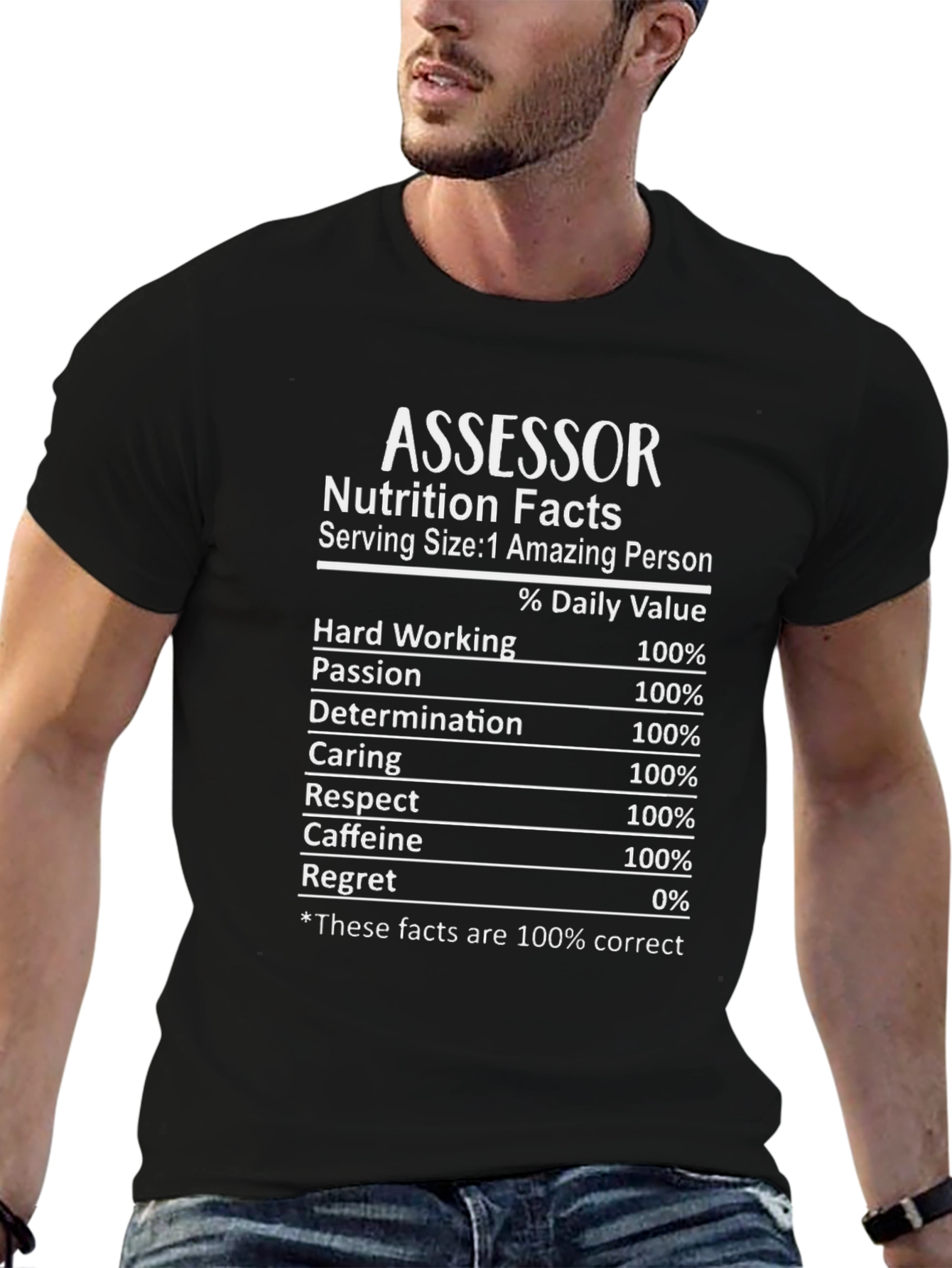 Assessor Nutrition Facts Funny T-Shirt
