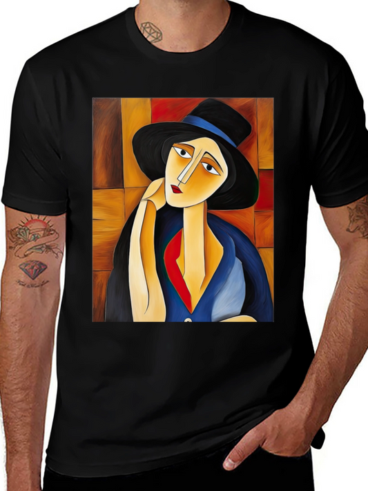 Abstract Portrait Graphic Tee