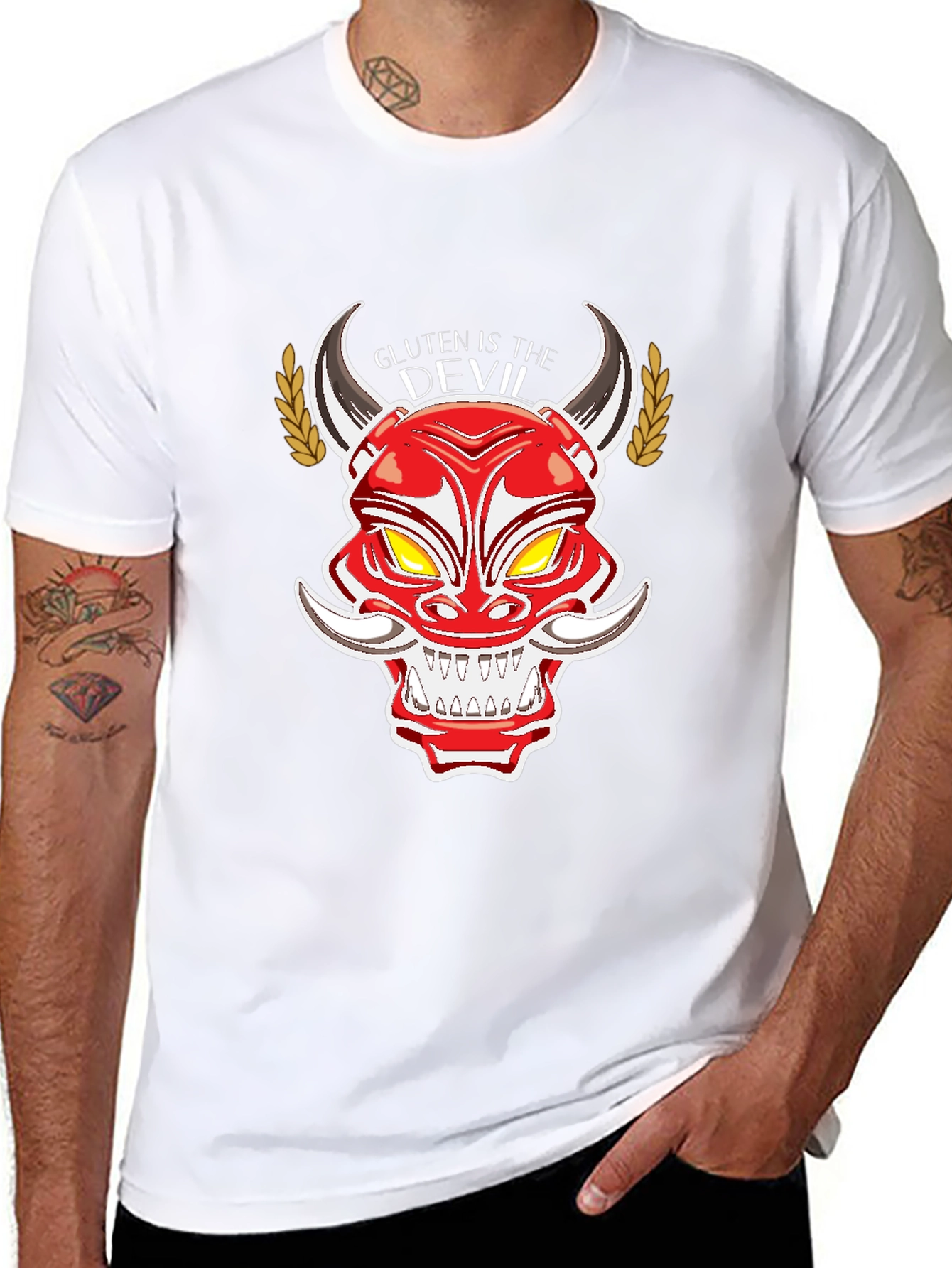 Gluten is the Devil T-Shirt - Anti-Gluten Apparel