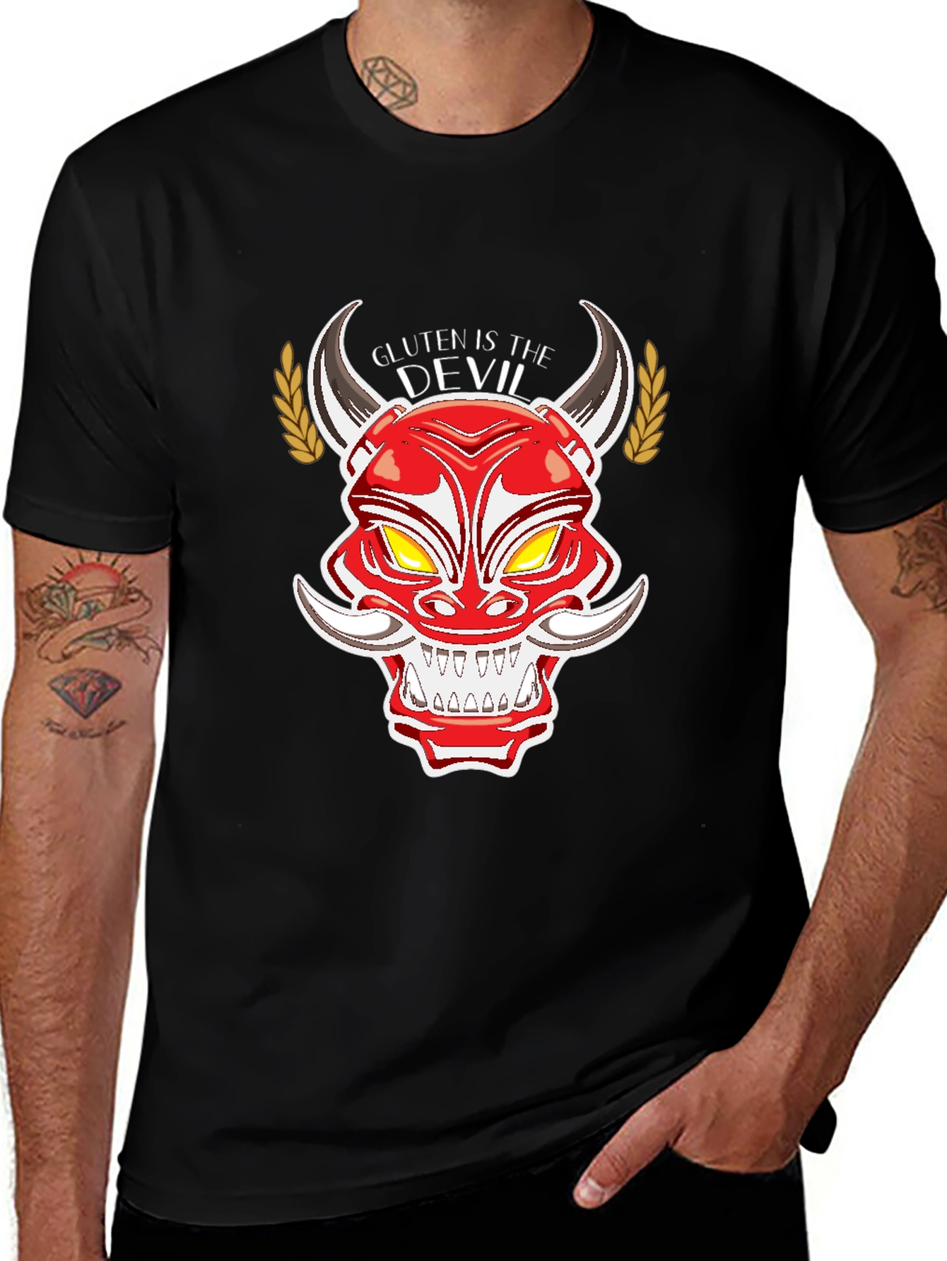 Gluten is the Devil T-Shirt - Anti-Gluten Apparel