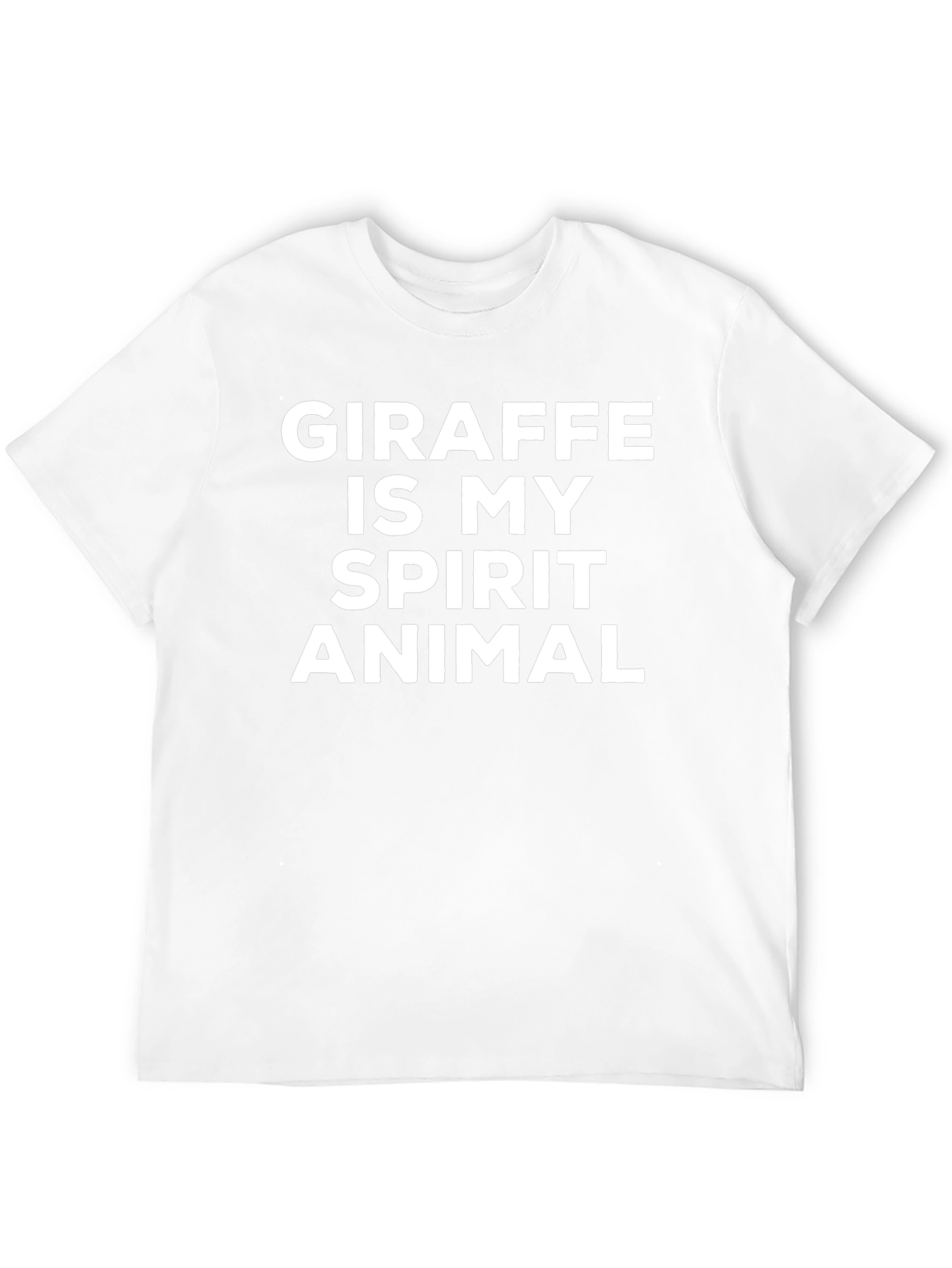 Giraffe Is My Spirit Animal Black T-Shirt