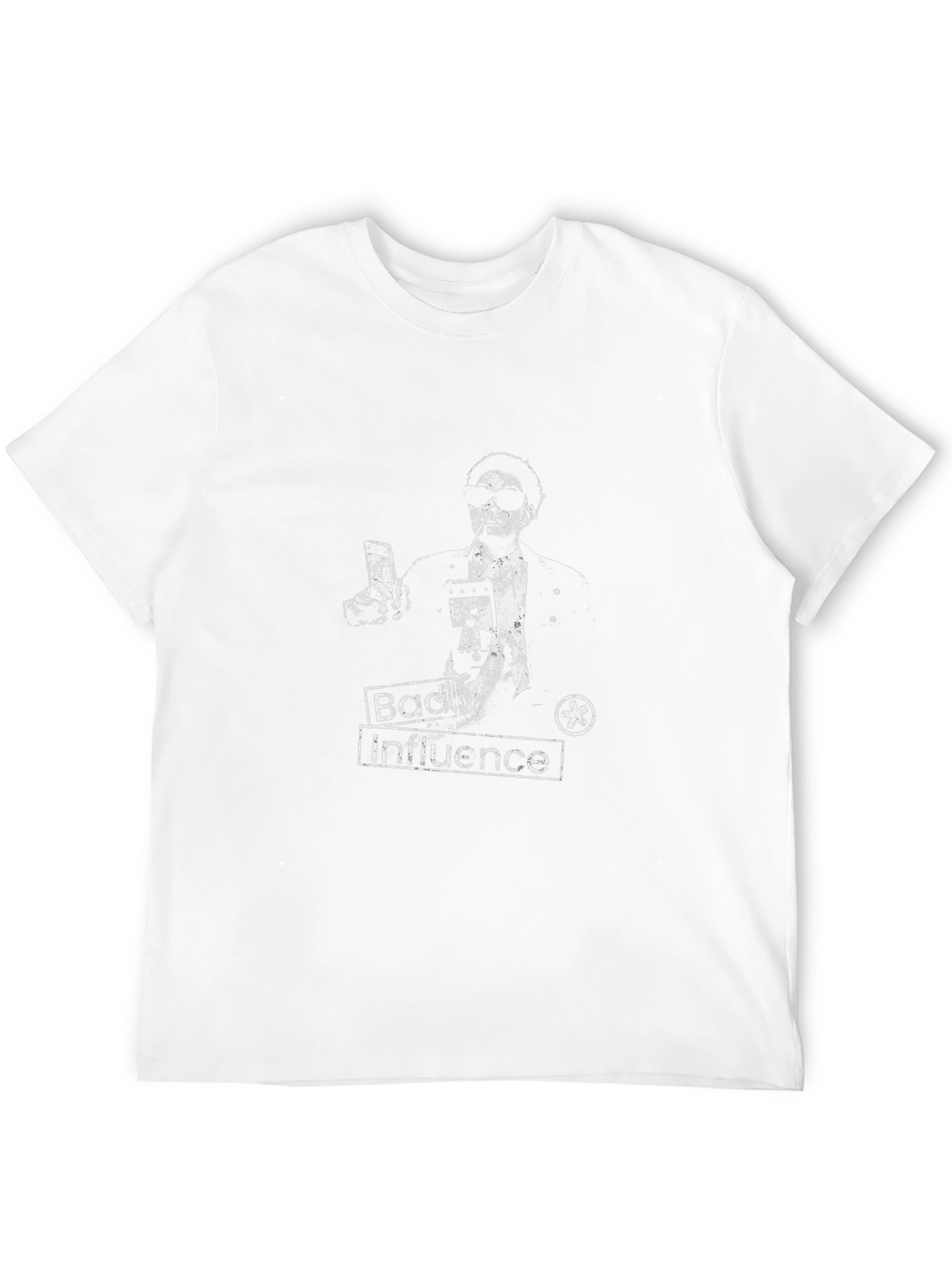 Bad Influence Graphic Print Black T-Shirt