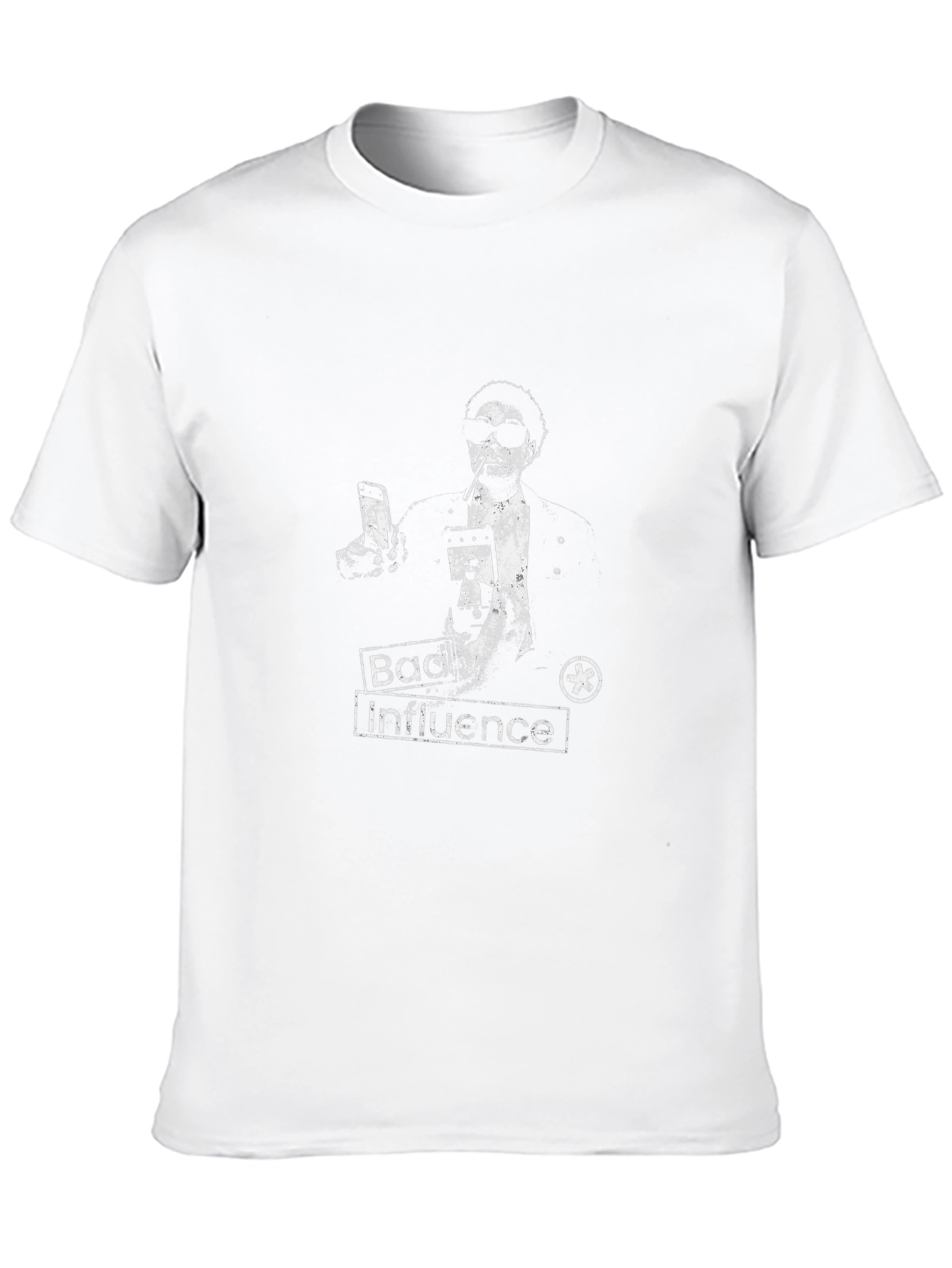 Bad Influence Graphic Print Black T-Shirt