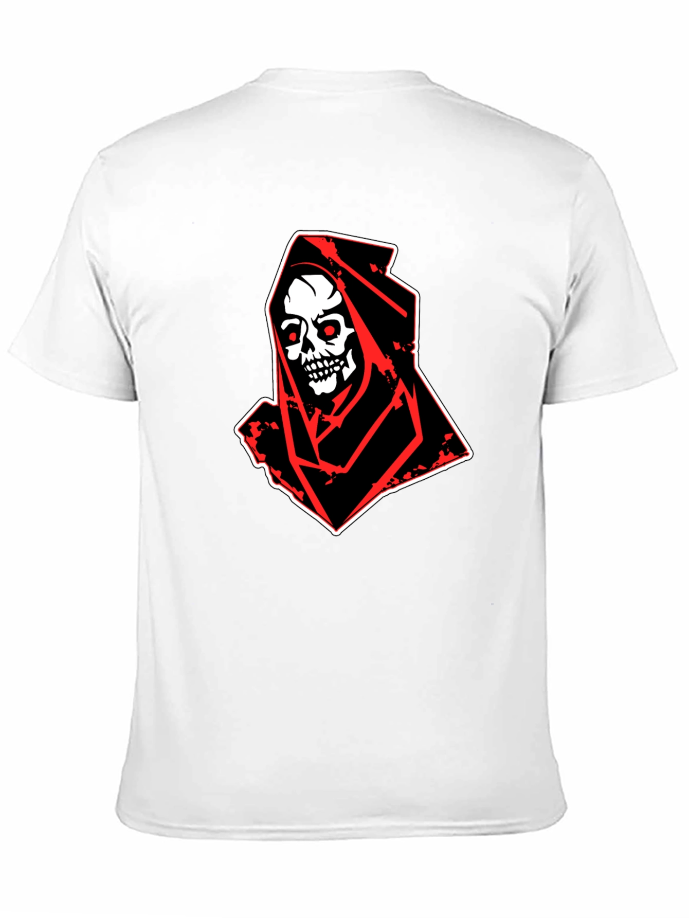 Grim Reaper Graphic Tee - Skull Design