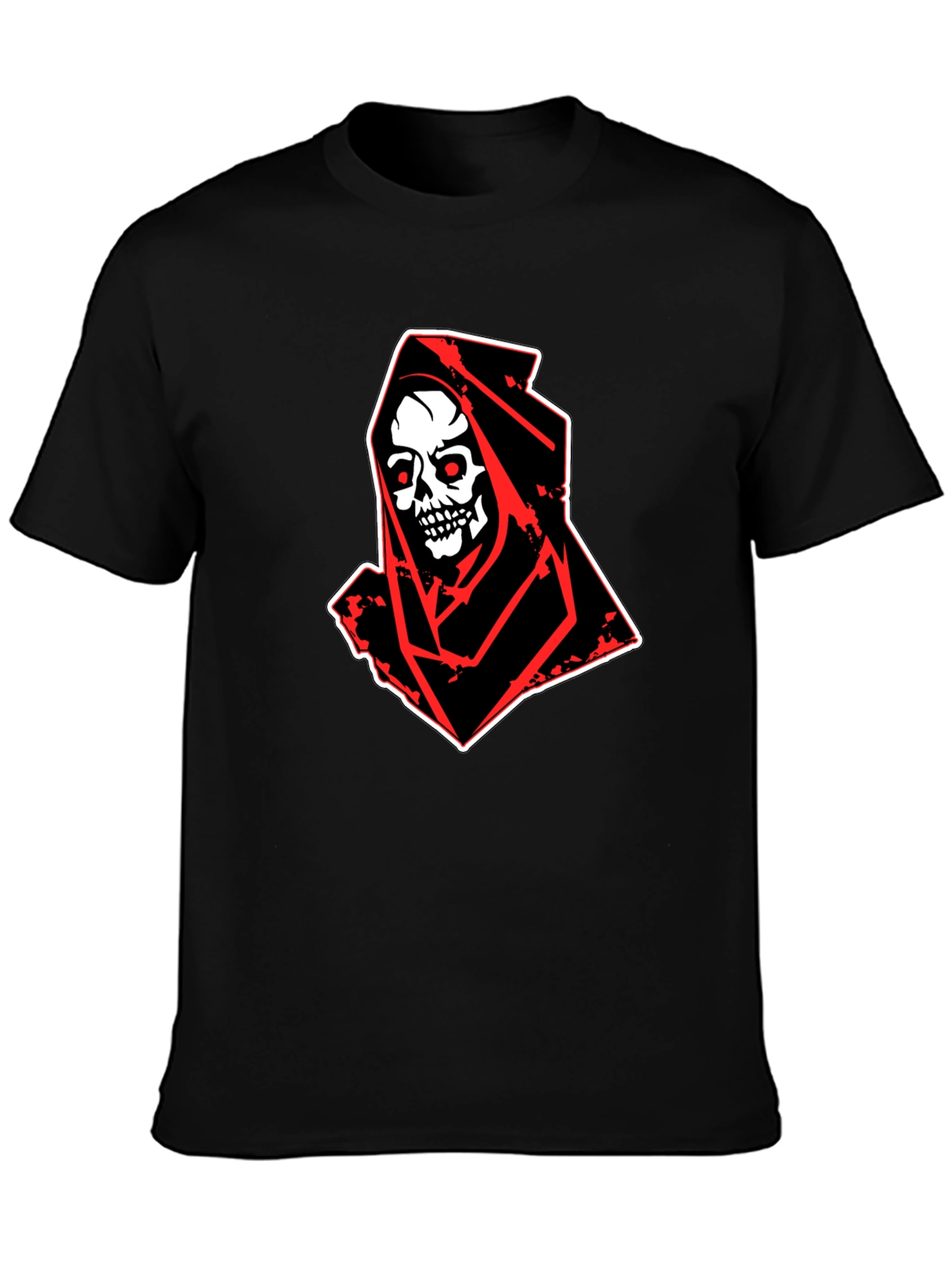 Grim Reaper Graphic Tee - Skull Design