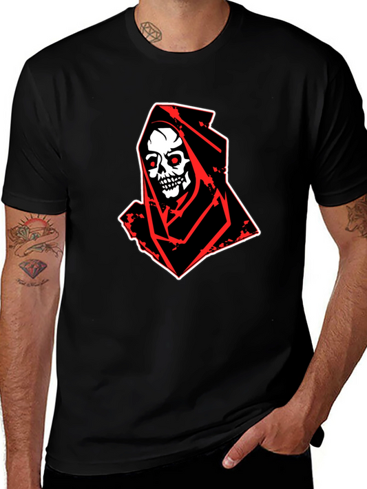 Grim Reaper Graphic Tee - Skull Design
