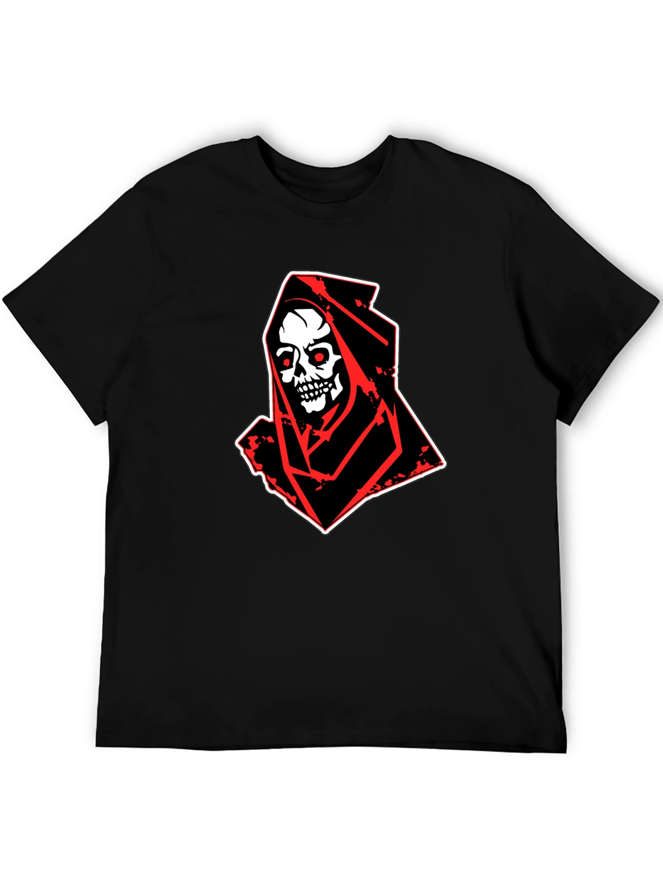 Grim Reaper Graphic Tee - Skull Design