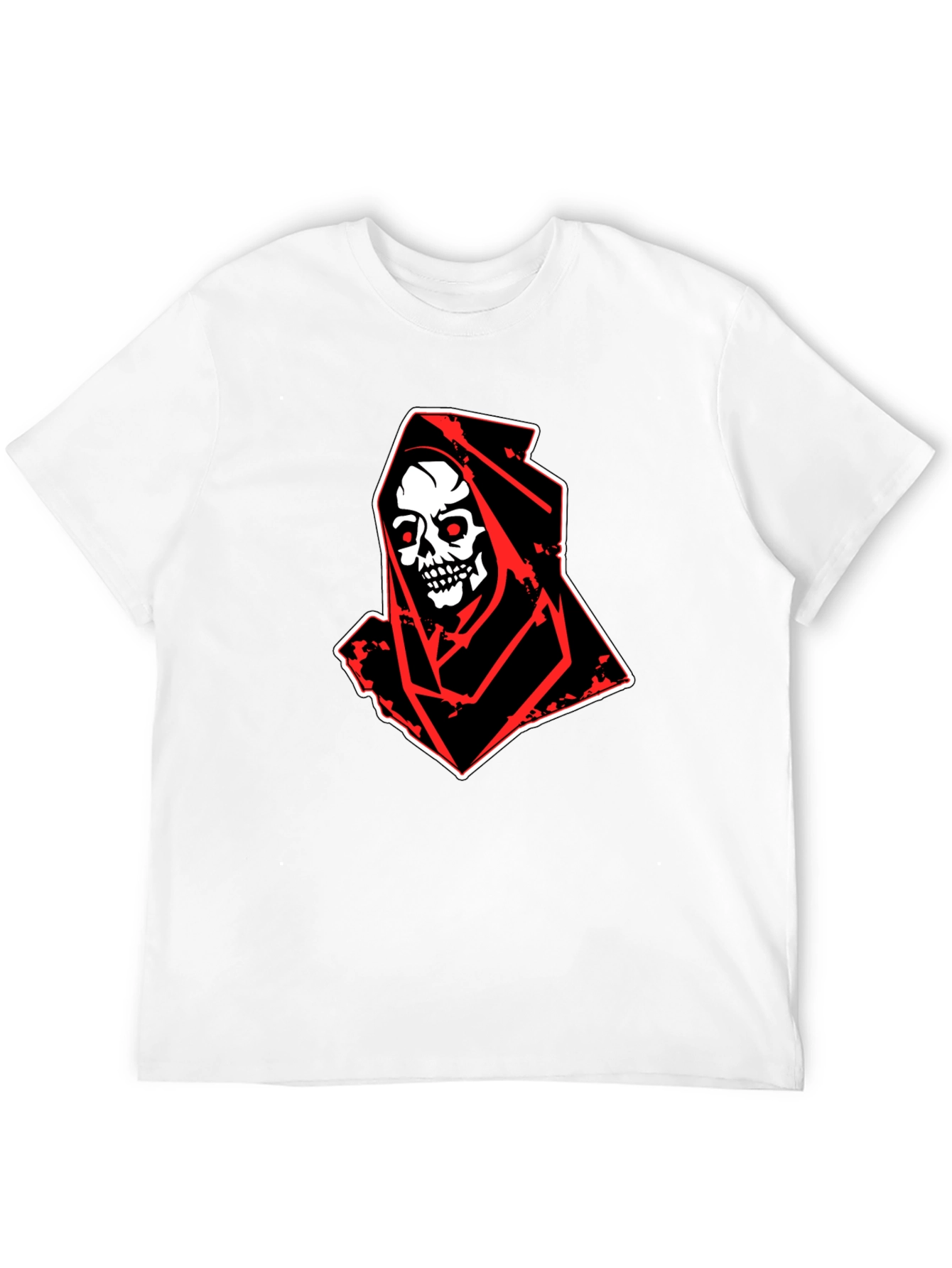 Grim Reaper Graphic Tee - Skull Design