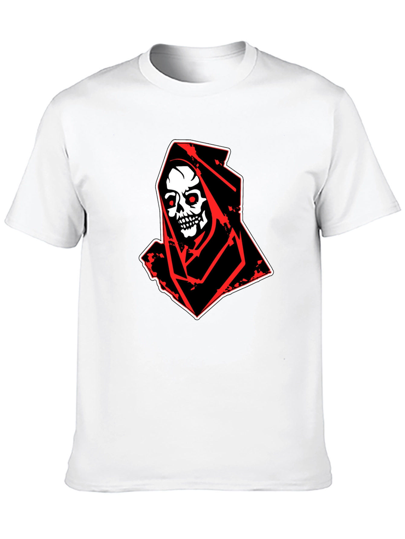 Grim Reaper Graphic Tee - Skull Design