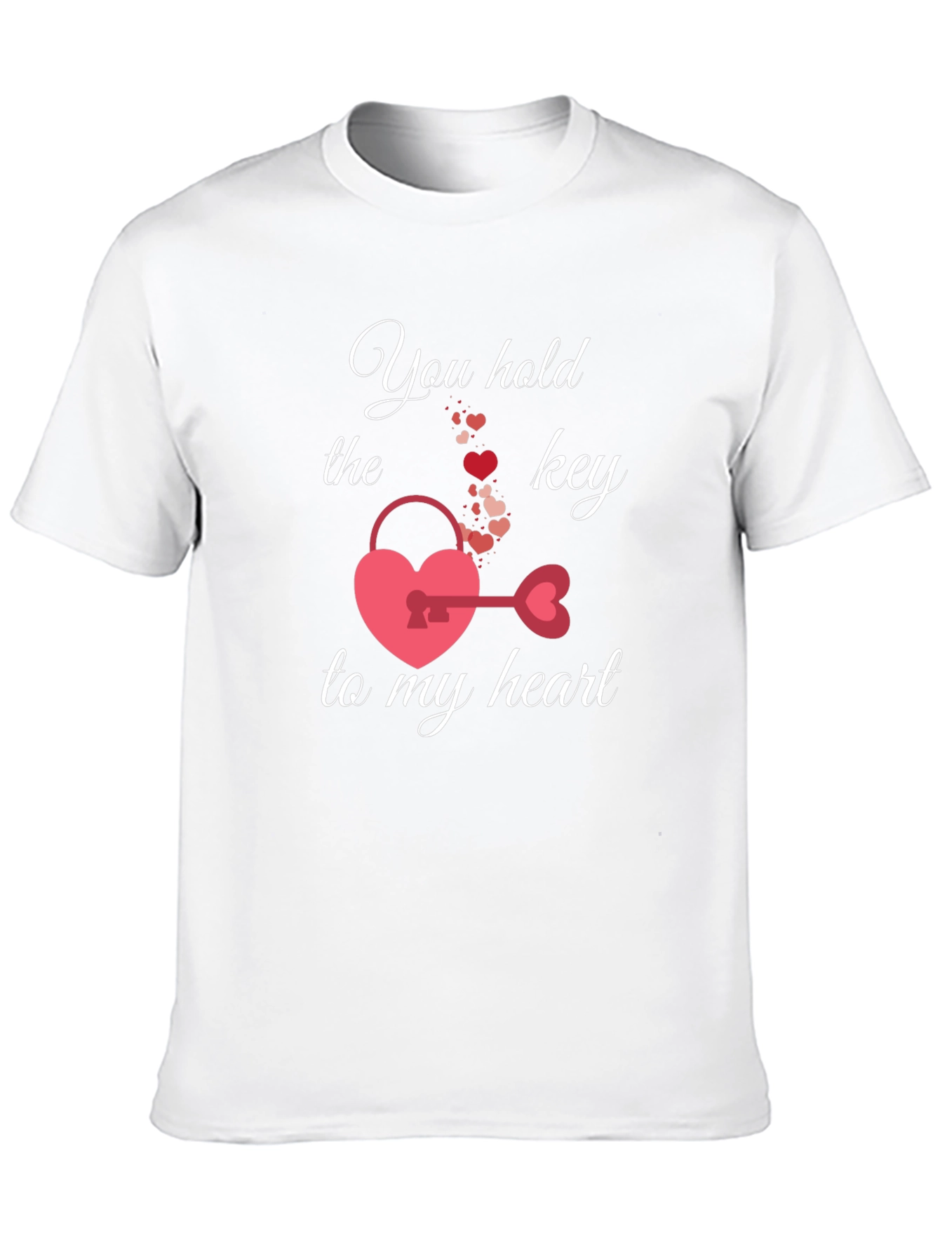 Heart Key Valentines Day T-Shirt