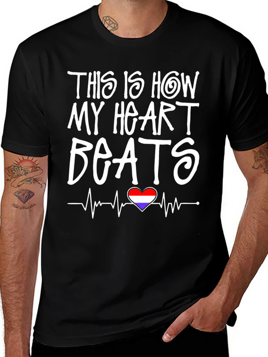 Heartbeat Pride Flag Heart Graphic Tee