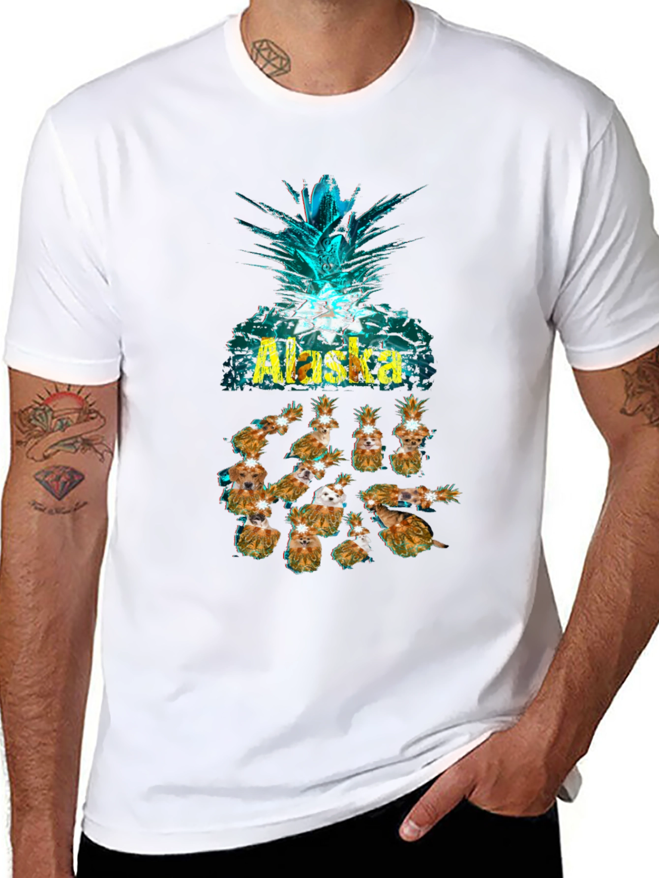 Alaska Pineapple Dog T-Shirt